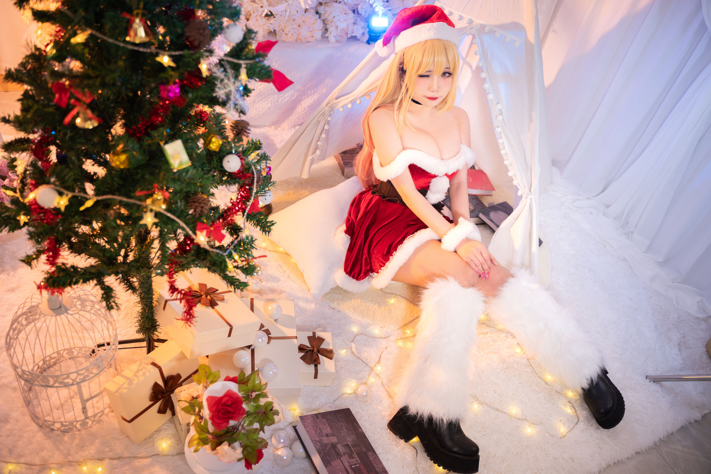 [福利COS] 贞子蜜桃 - 喜多川夢海 圣诞第3张