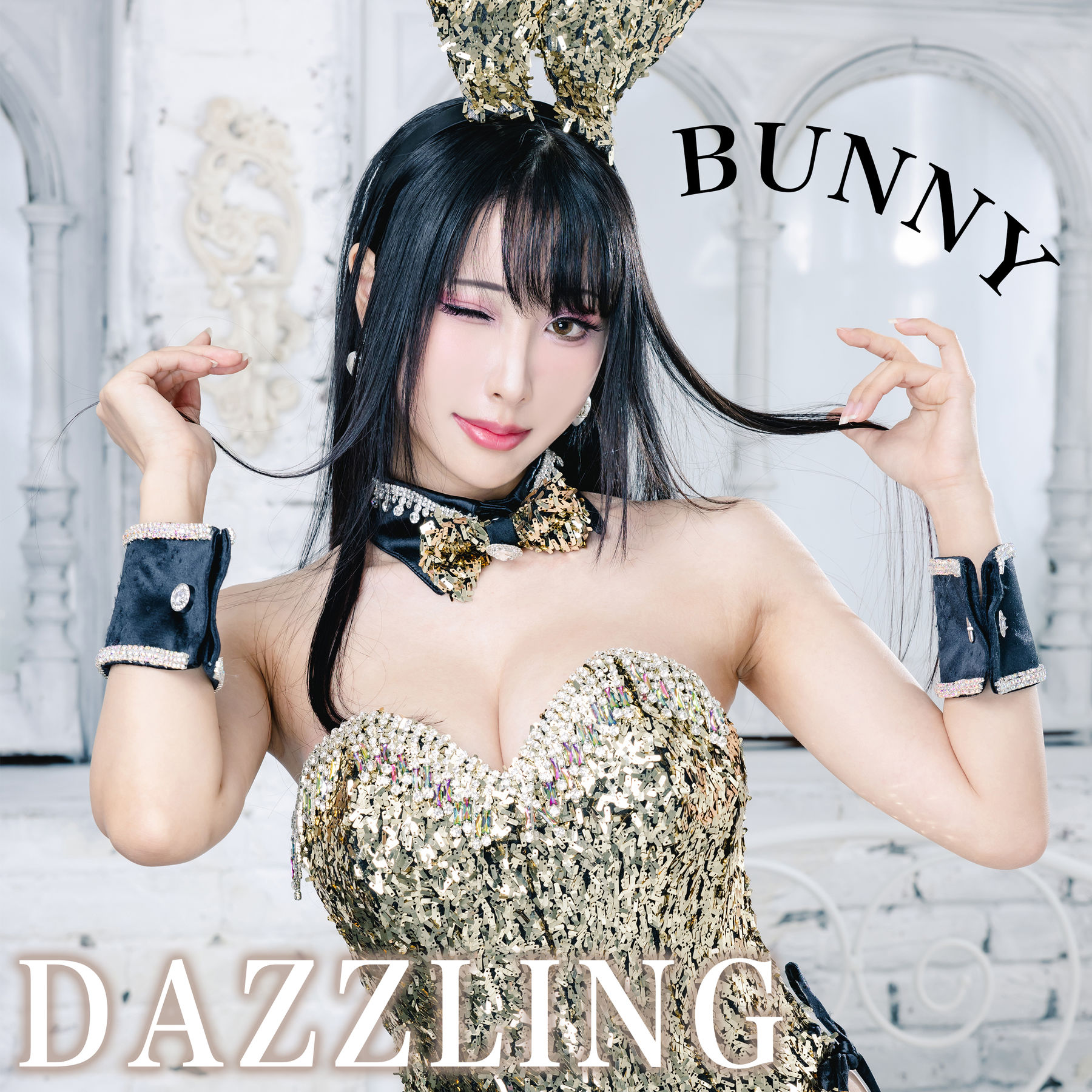 [福利COS] Hane Ame 雨波写真 - Original Dazzling Bunny 金炫兔女郎第1张