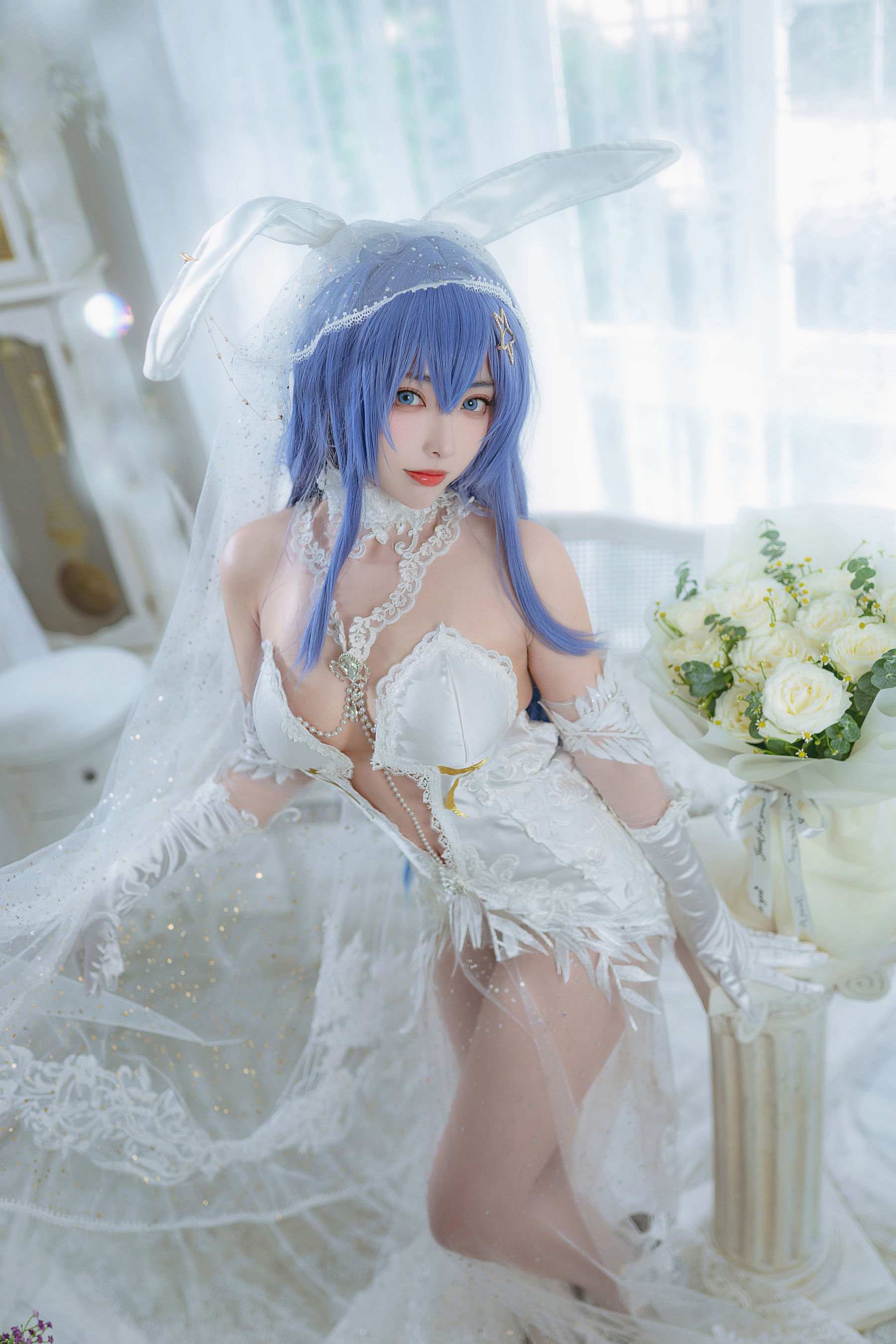 [福利COS] 宫本桜 - 花园花嫁第4张