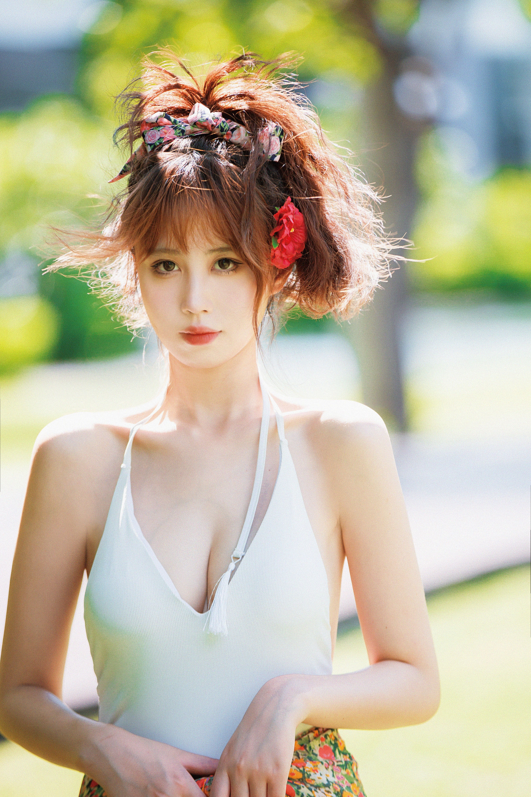 [福利COS] 次元少女念雪ww - 昭和碎花第12张