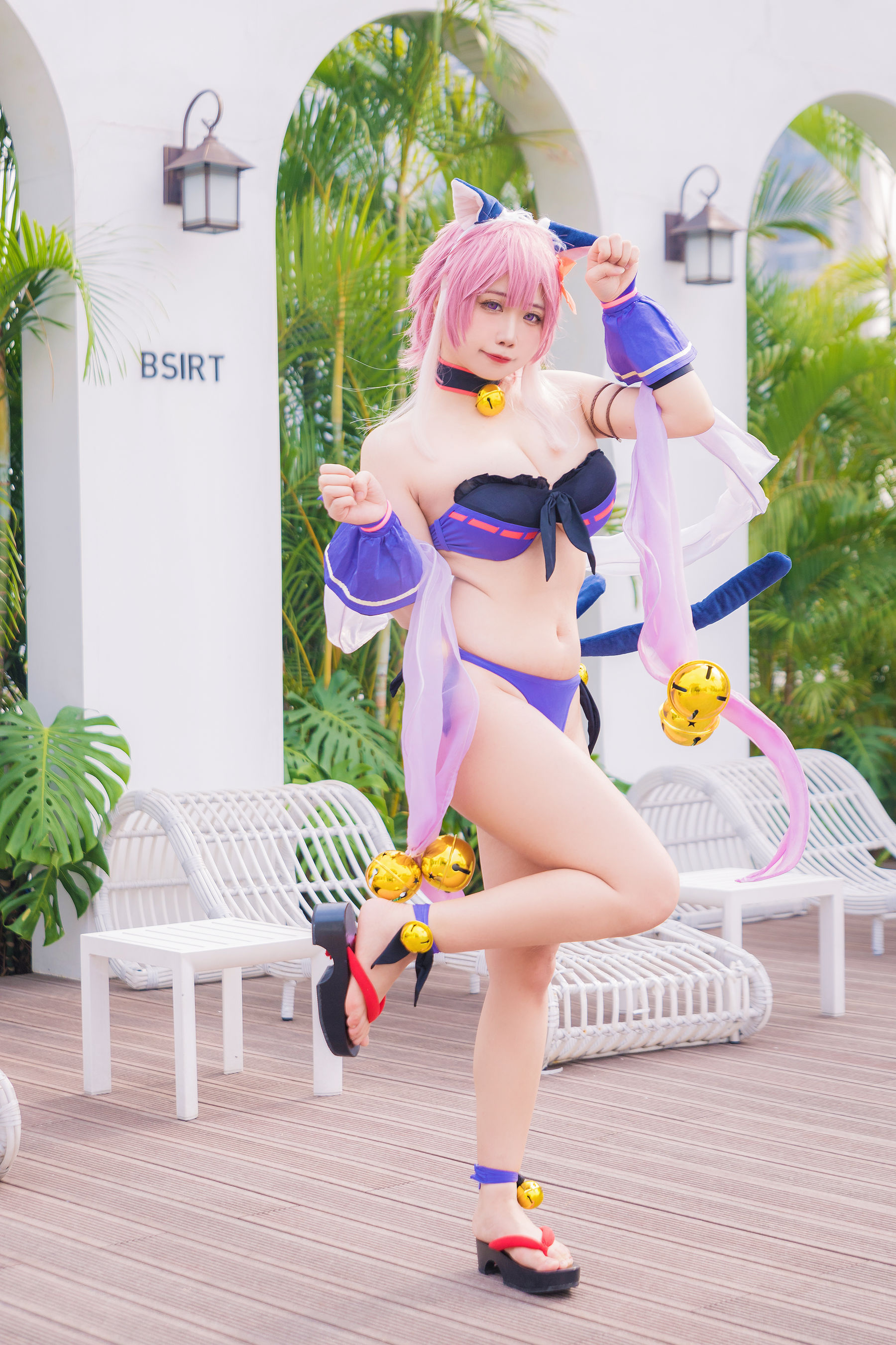 [福利COS] 贞子蜜桃 - 九月舰长 宮坂珠希泳装第3张