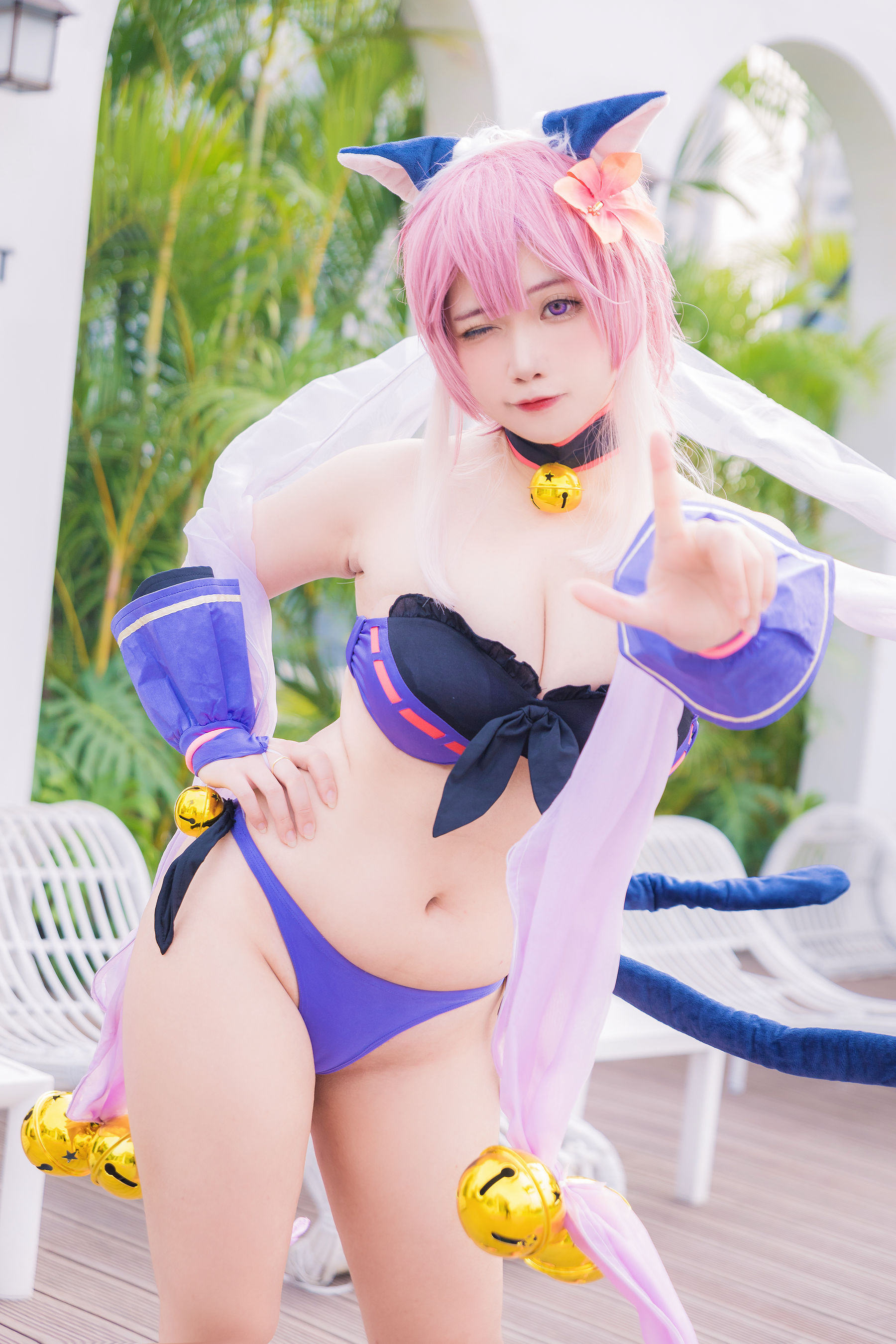 [福利COS] 贞子蜜桃 - 九月舰长 宮坂珠希泳装第5张