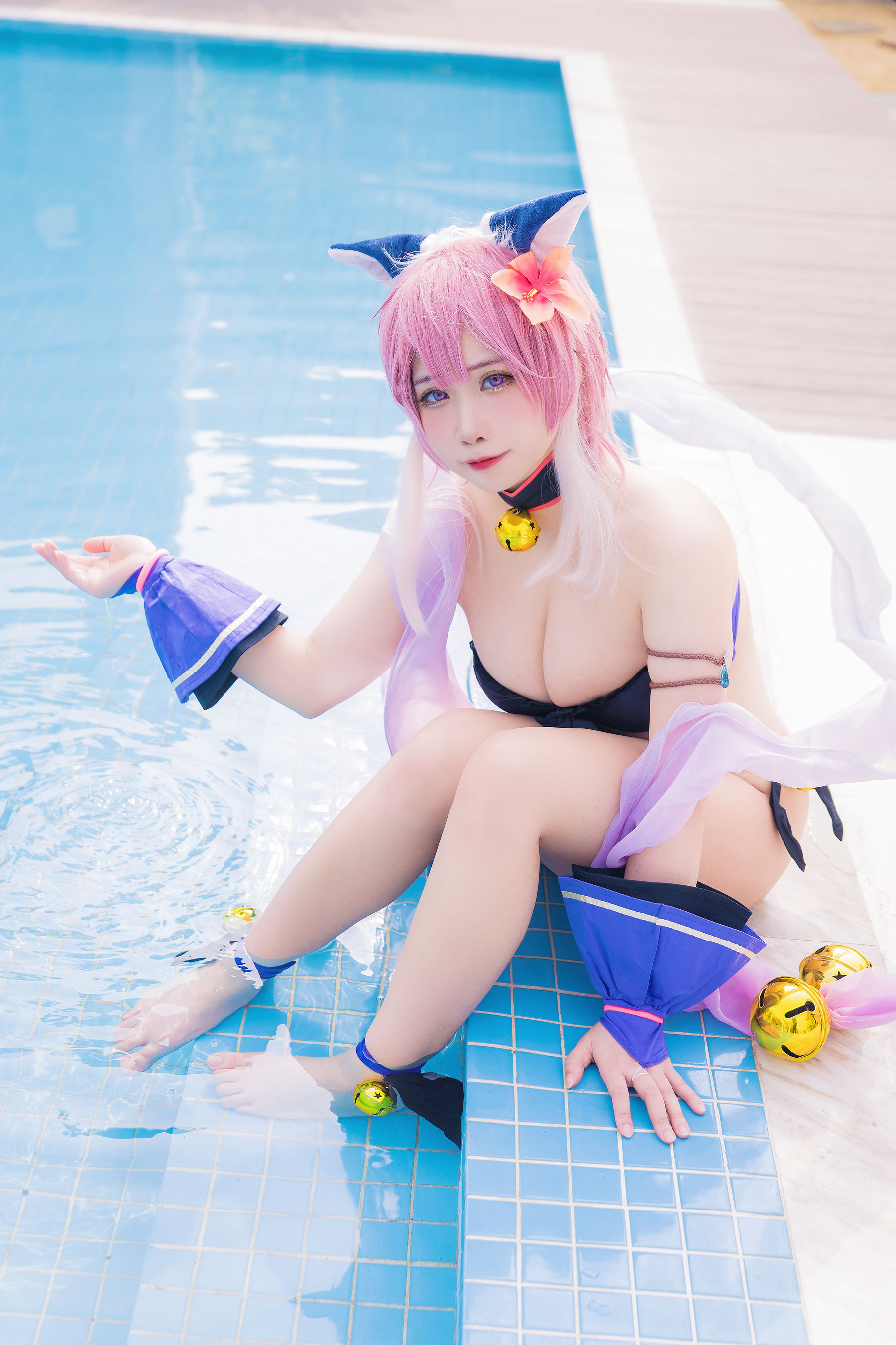 [福利COS] 贞子蜜桃 - 九月舰长 宮坂珠希泳装第9张