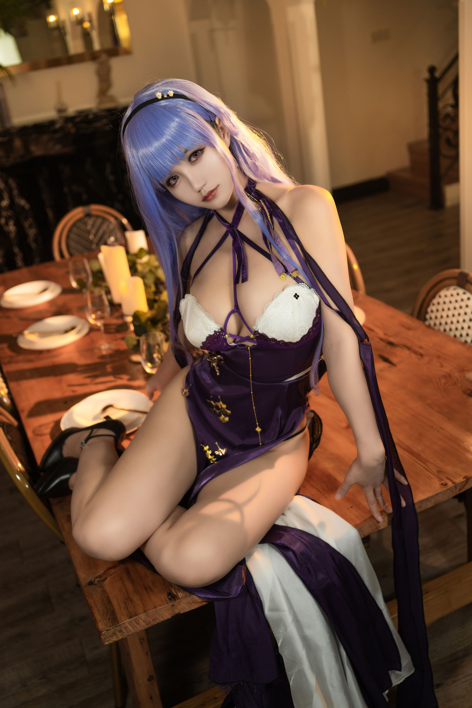 [福利COS] 动漫博主小仓千代w - 黛朵礼服第7张