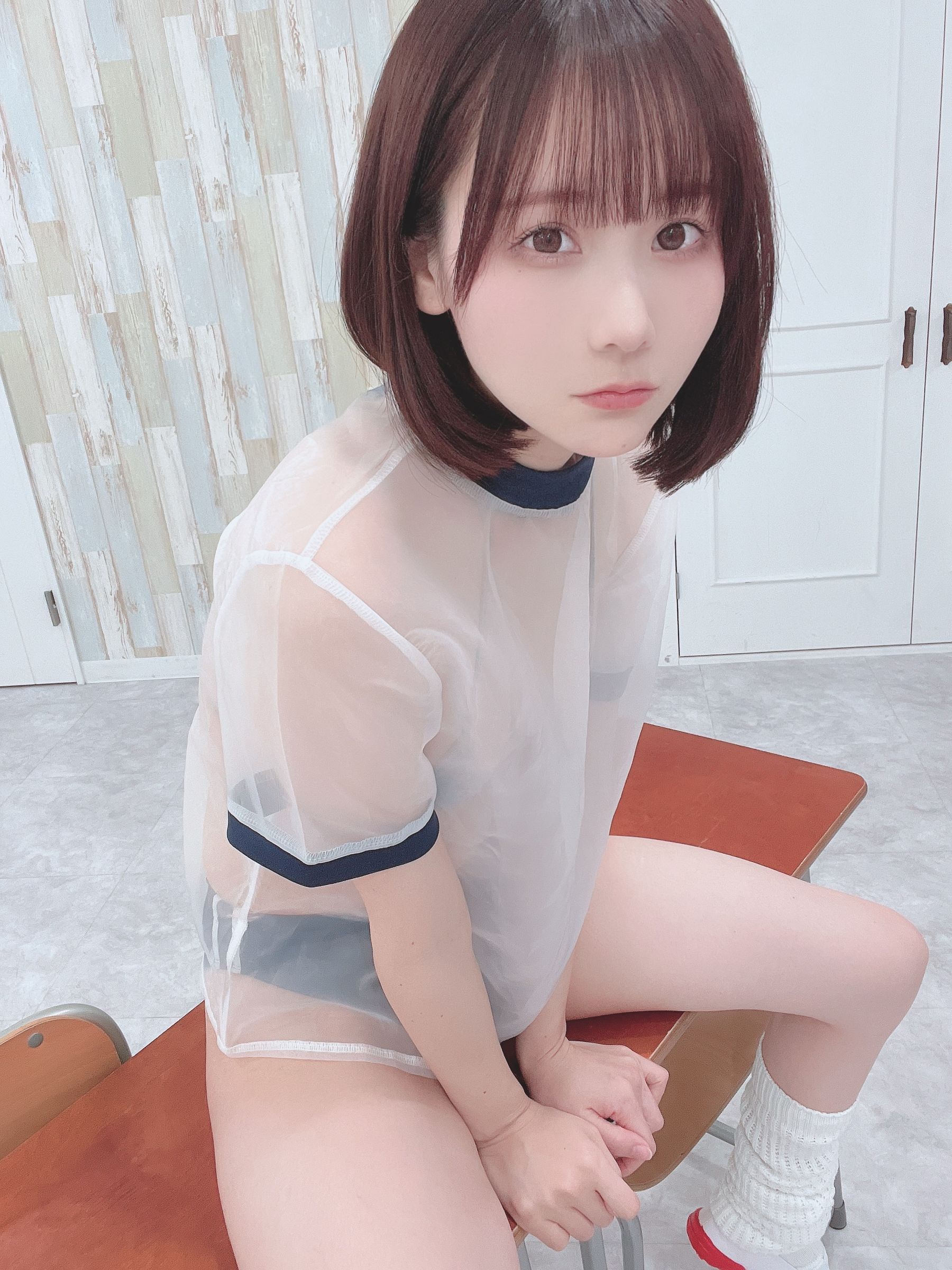 [福利COS] 日本甜美COSERけんけん[fantia] 2022-11-10 透視体操服第1张