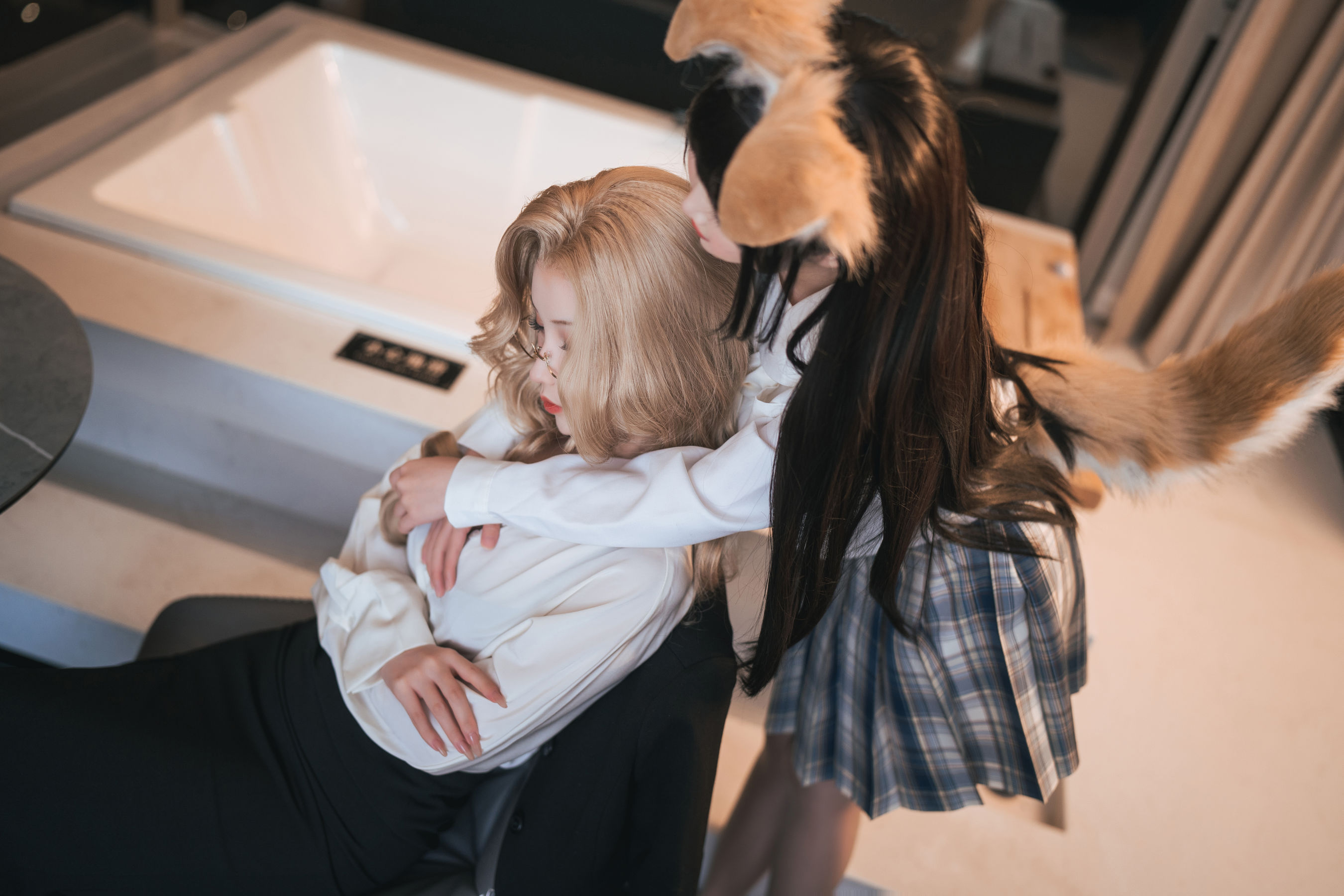 [福利COS] COS福利rioko凉凉子&amp;amp;面饼仙儿 - 女上司双人版第3张