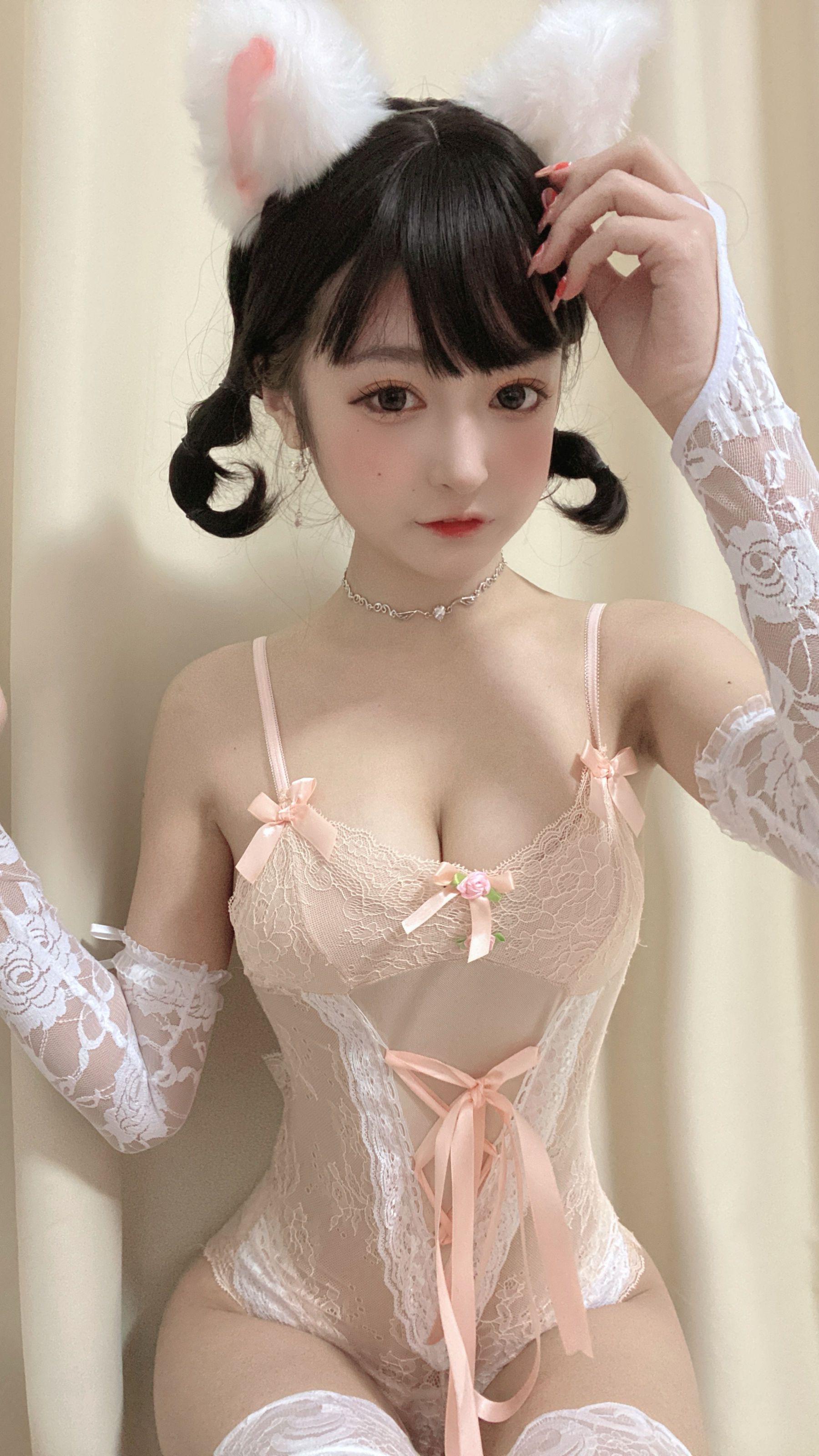 [福利COS] 动漫博主佳佳好难啊 - 法式猫耳娘第4张