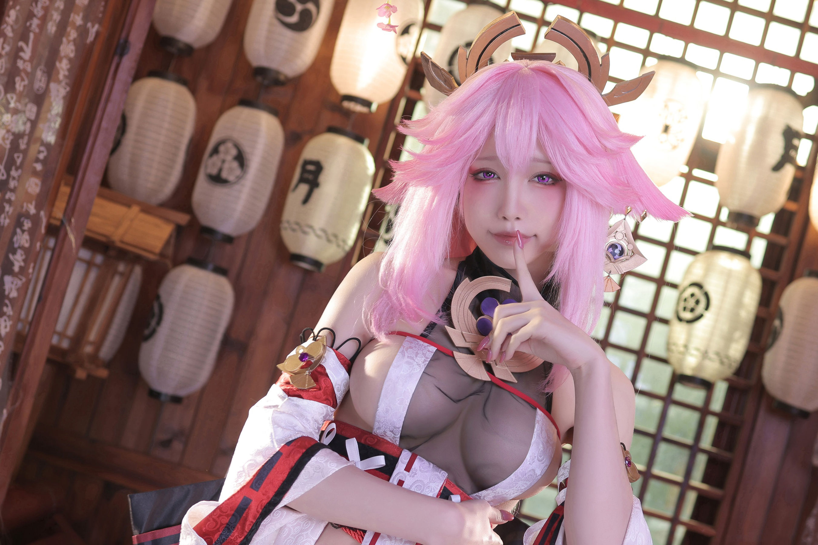 [福利COS] 动漫博主水淼aqua - 新原神八重神子第4张