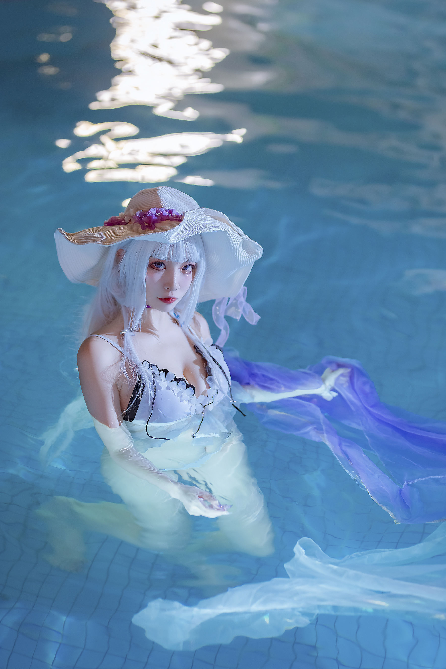 [福利COS] 人气Coser二佐Nisa - 碧蓝光辉泳装第6张