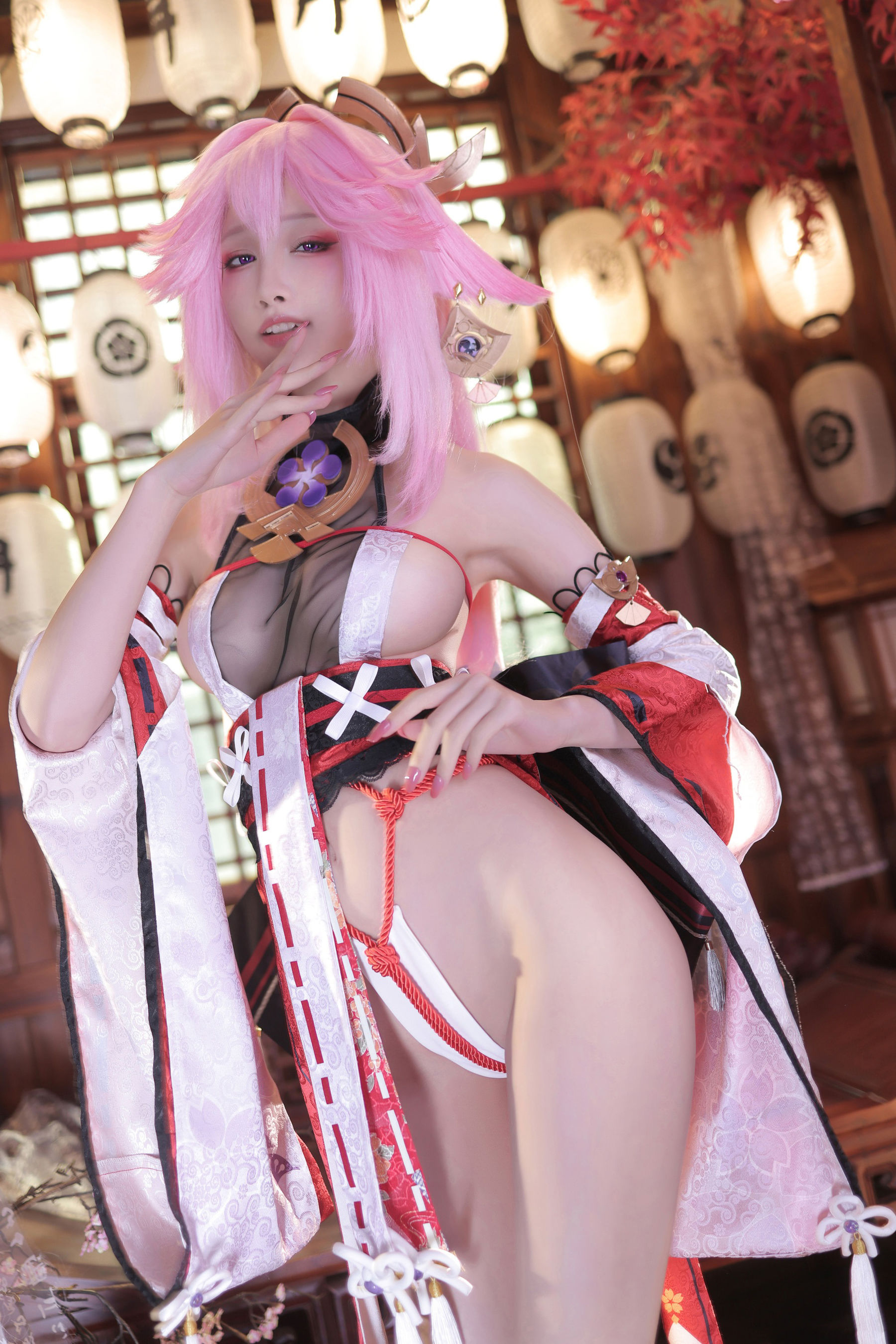 [福利COS] 动漫博主水淼aqua - 新原神八重神子第4张