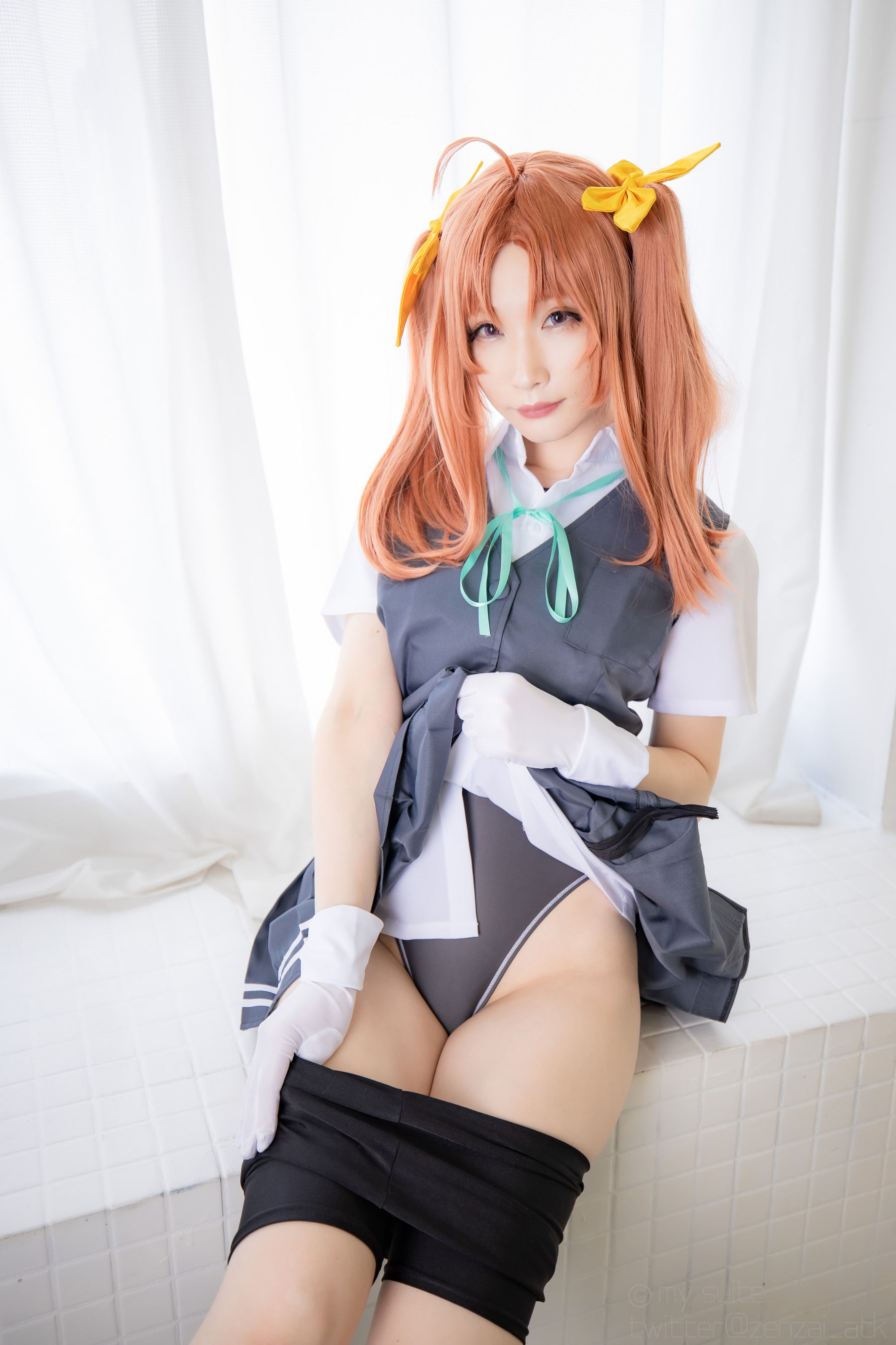 [福利COS] (Cosplay)[my suite] Atsuki あつき - スパッツと競泳水着を堪能するROM Suite Collection.36第14张