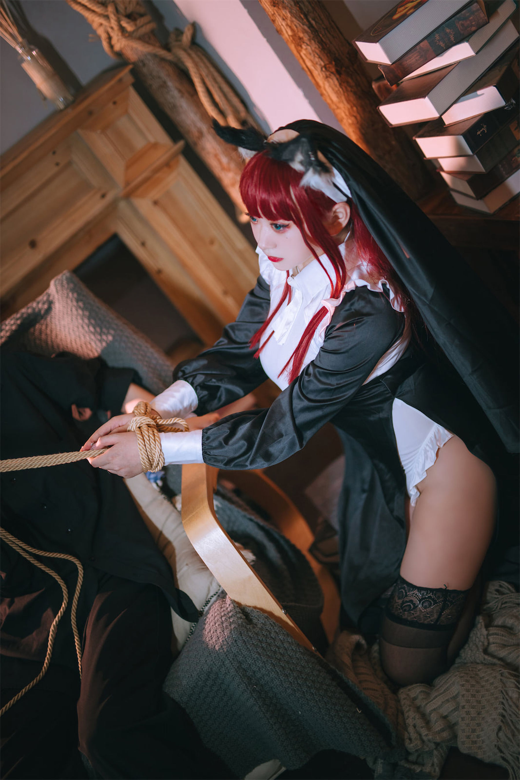 [福利COS] 动漫博主恩田直幸 - 修女第2张