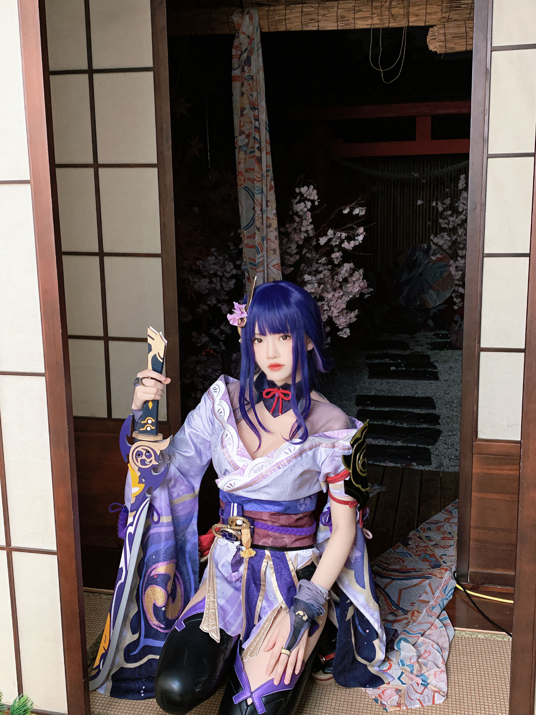 [福利COS] 桜桃喵 - 雷电将军第19张