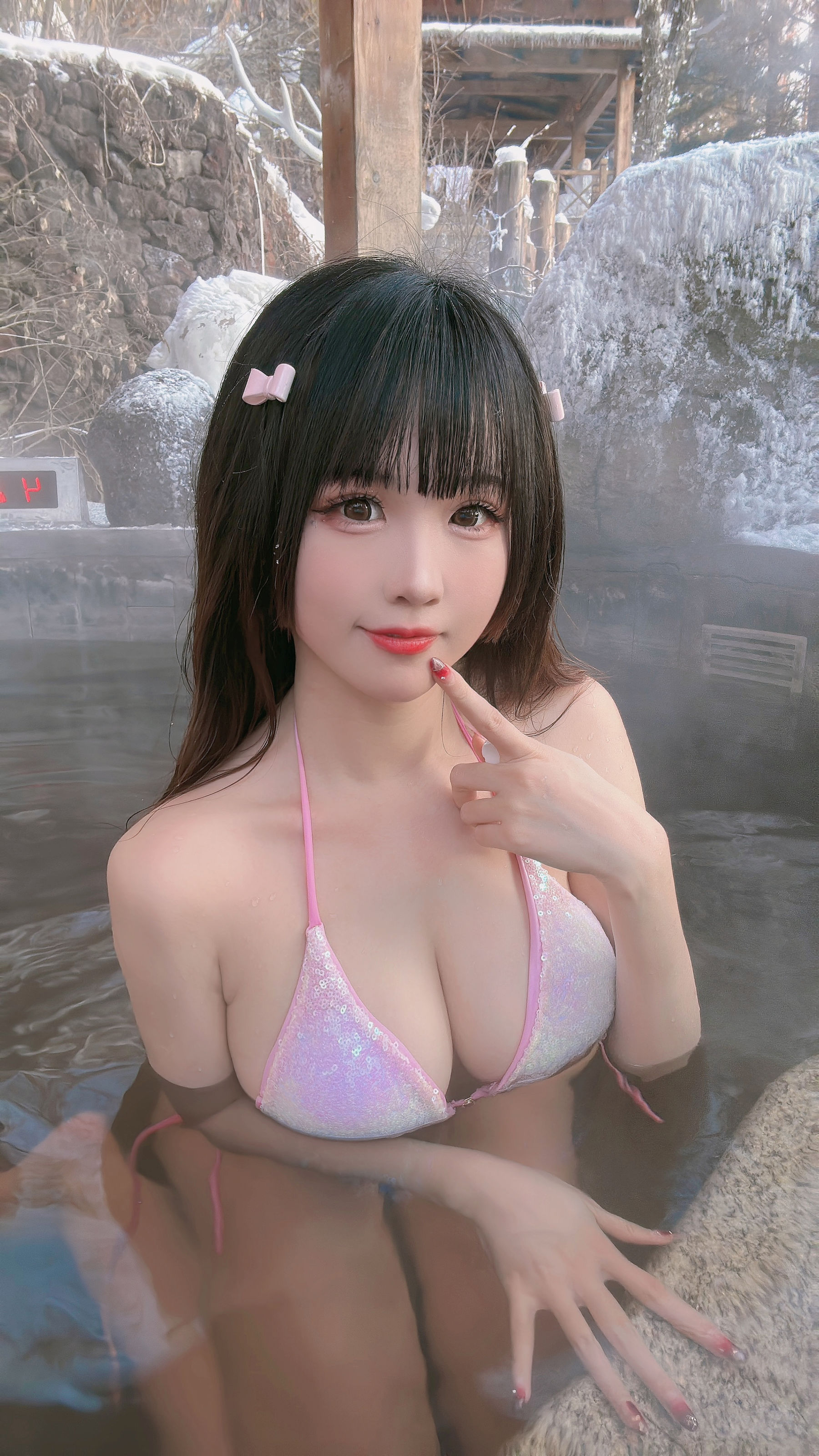 [福利COS] miko酱ww - 雪地温泉第6张