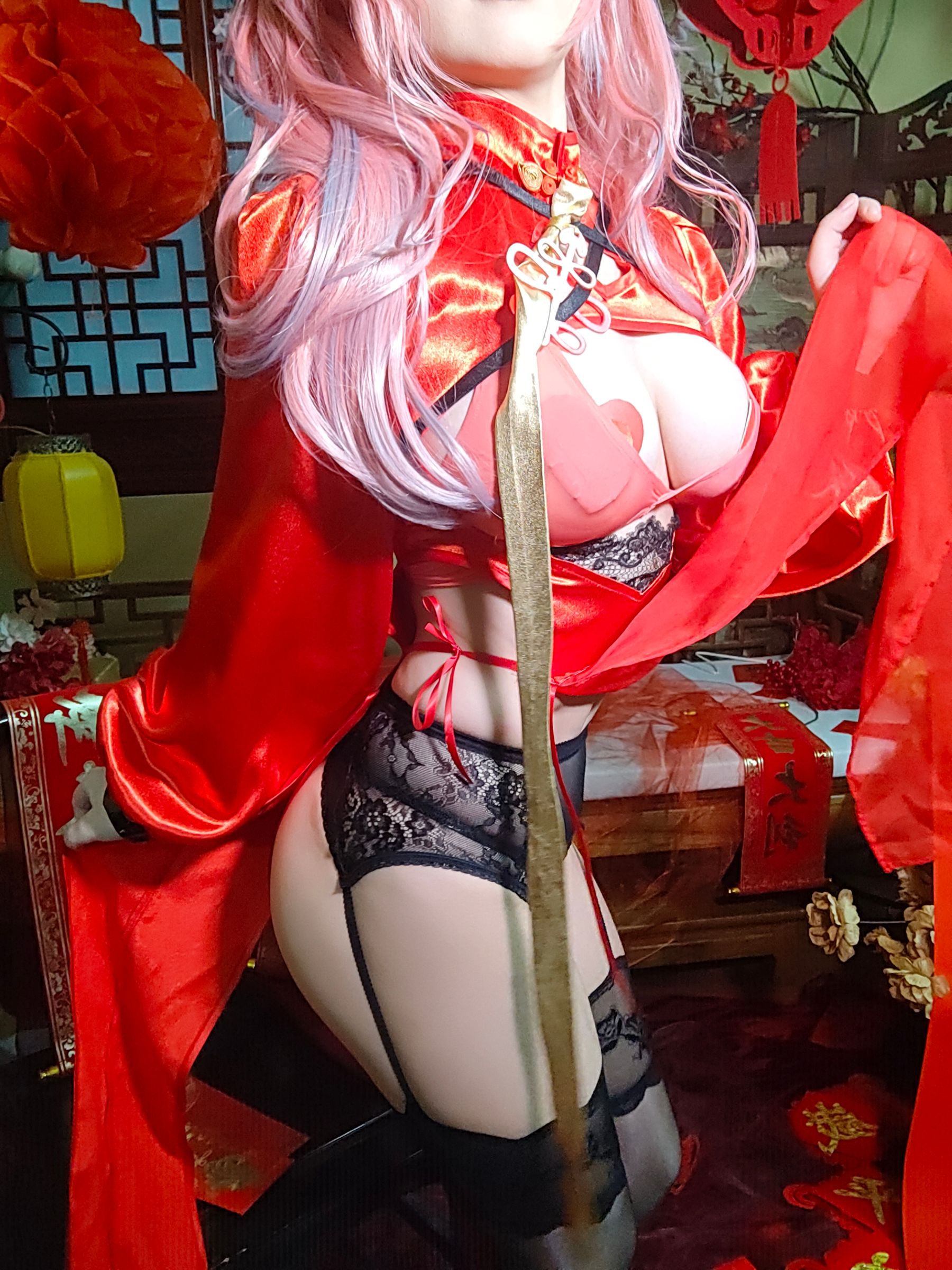 [福利COS] 七七娜娜子 - 布莱默顿新春旗袍第25张