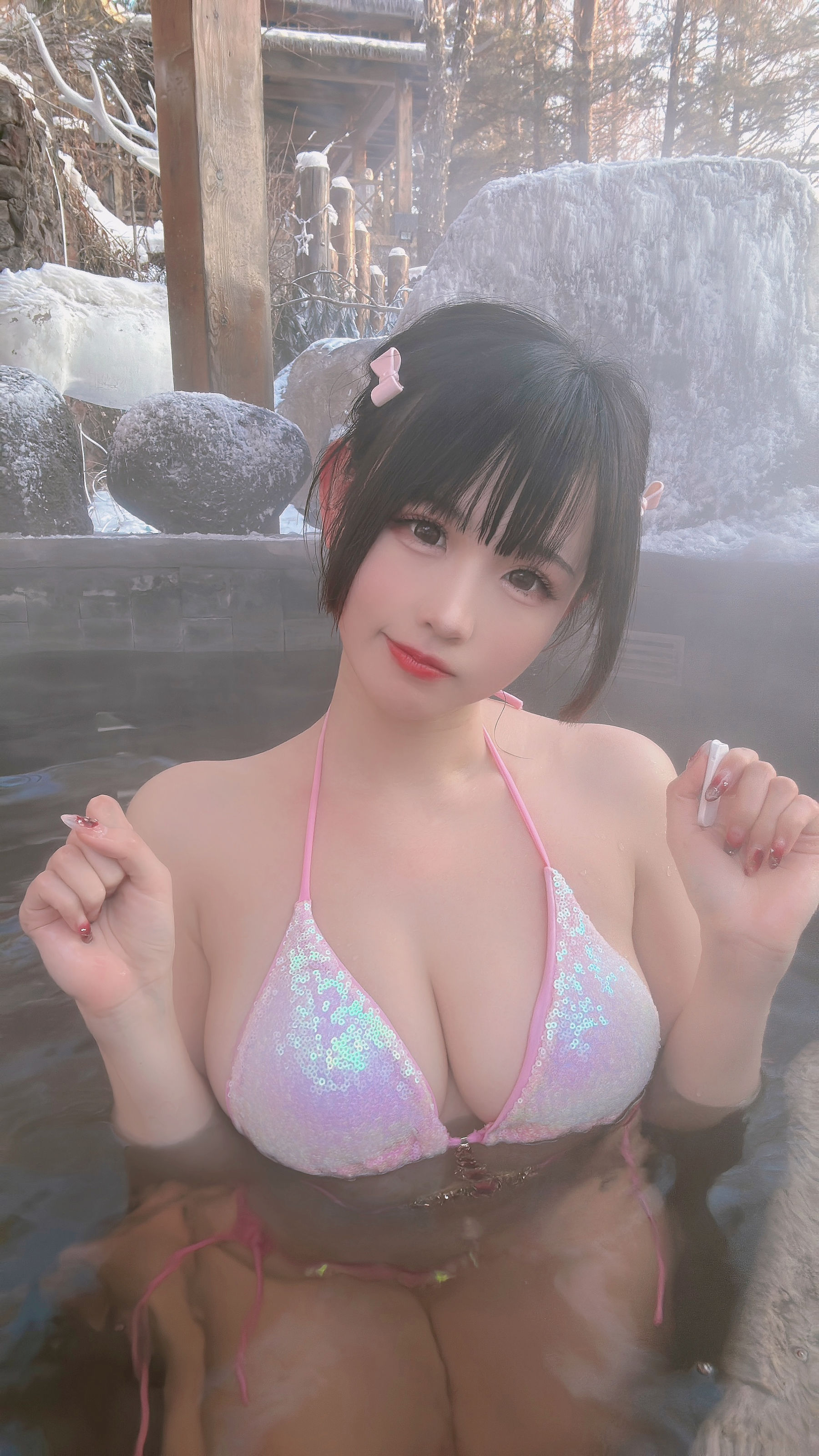 [福利COS] miko酱ww - 雪地温泉第7张