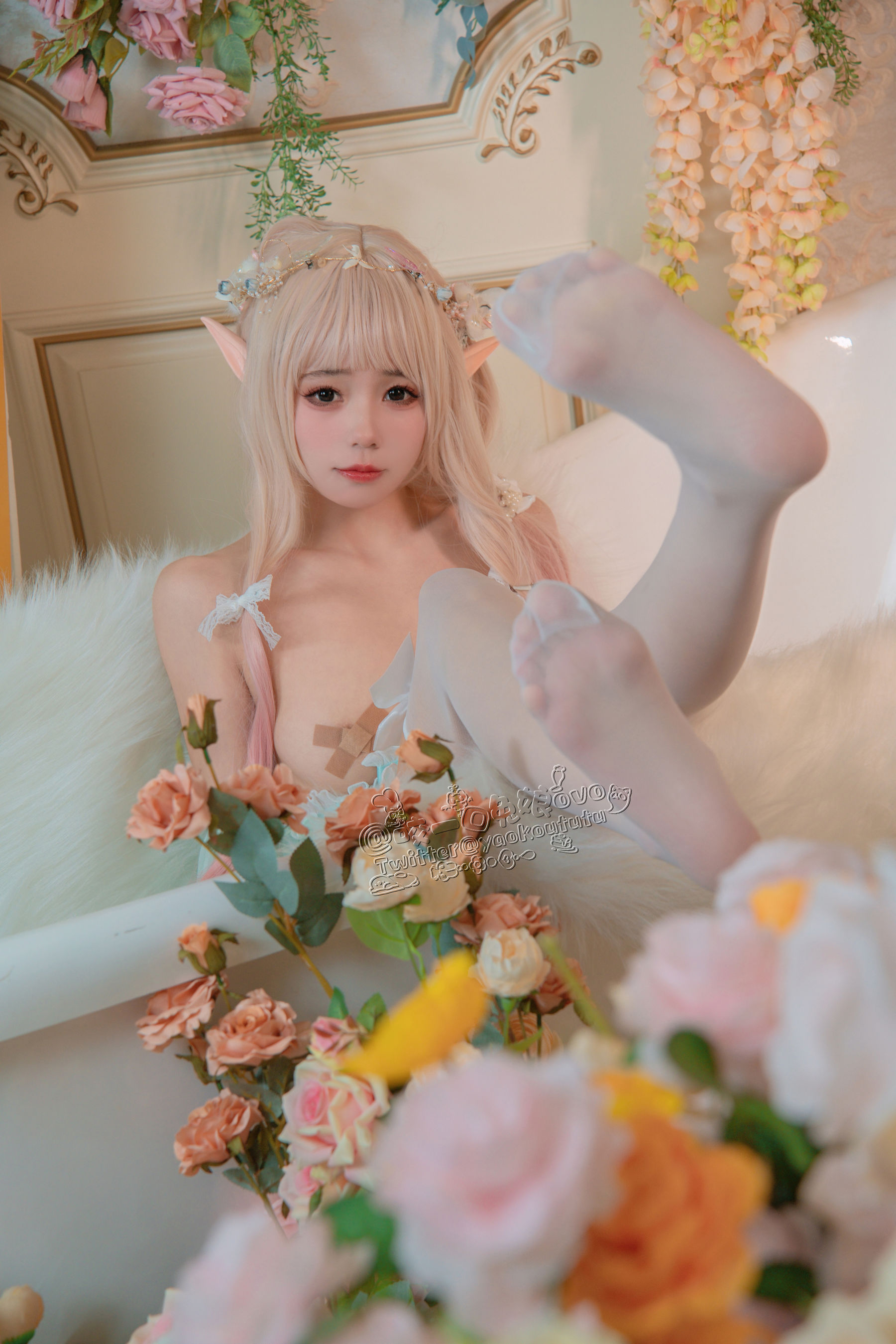 [福利COS] 咬一口兔娘 - 豌豆公主的秘密花房第15张