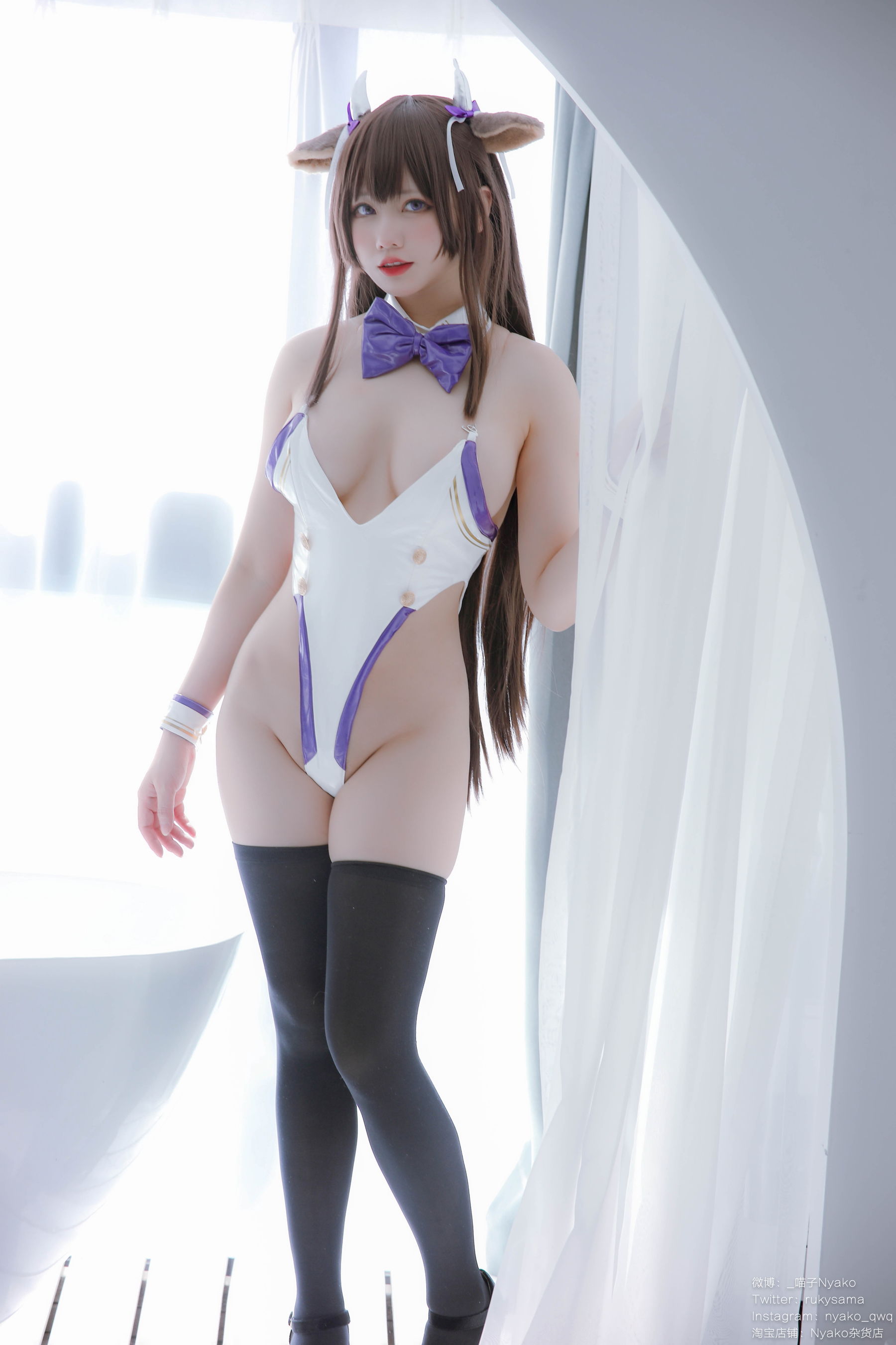 [福利COS] 萌妹子Nyako喵子 - 樫野本 牛牛赌场女郎第8张