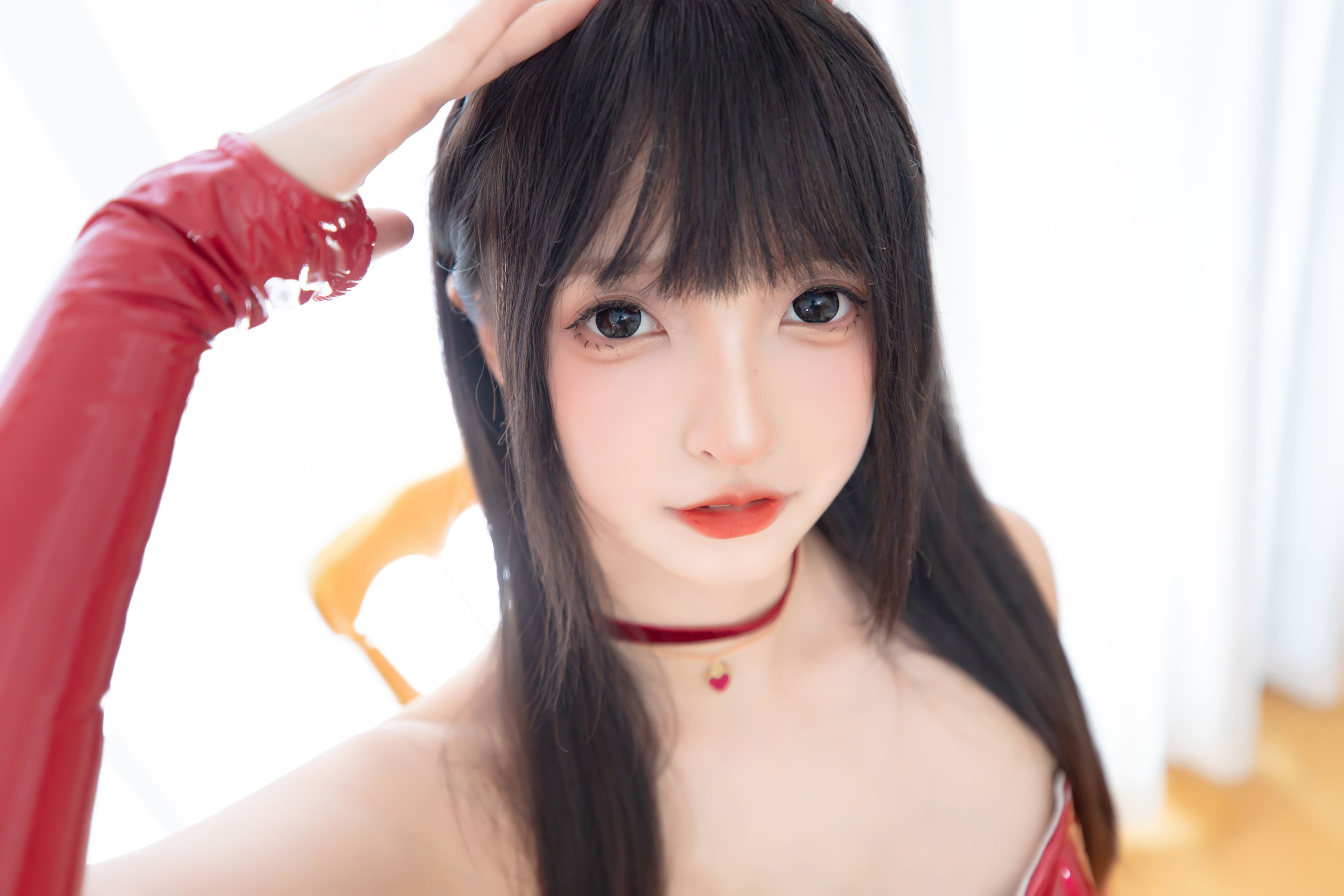 [福利COS] 萝莉神楽板真冬 之红兔迎春第5张