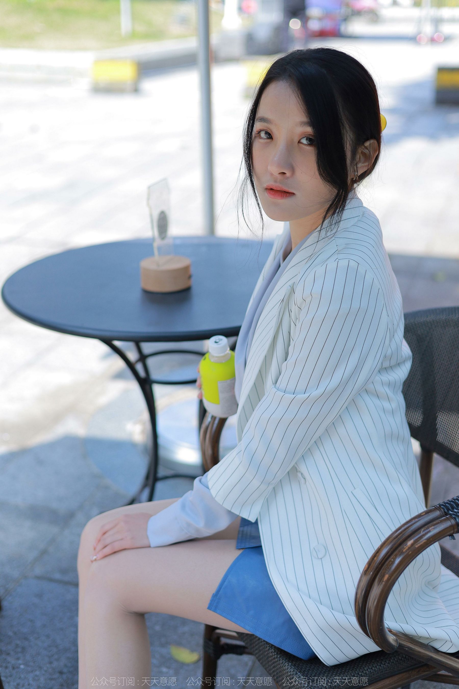 [异思趣向IESS] 模特：婉萍《蓝衣女神》第5张