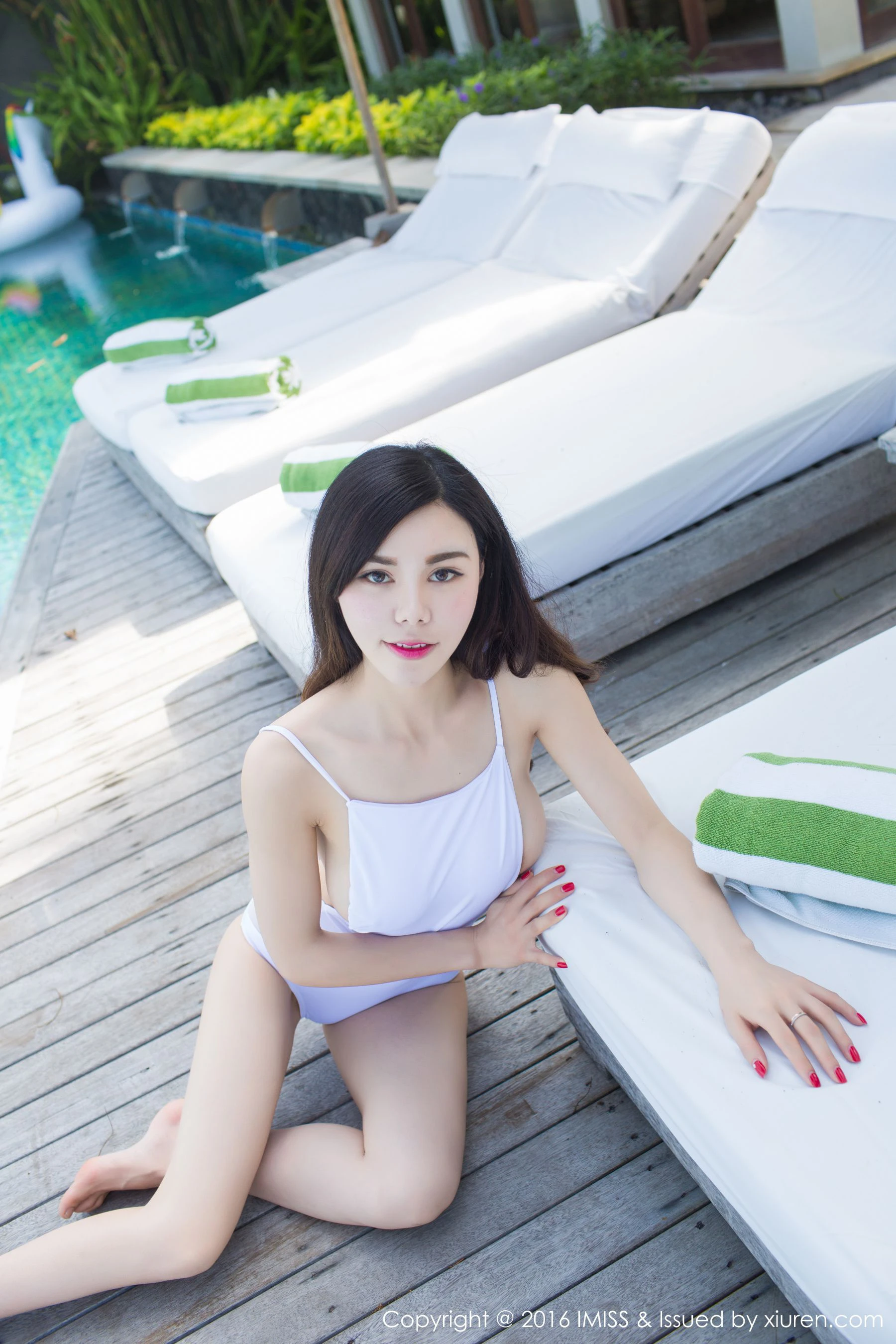  沈佳熹《巴厘岛旅拍》2套泳装诱惑 爱蜜社IMiss Vol.104第15张
