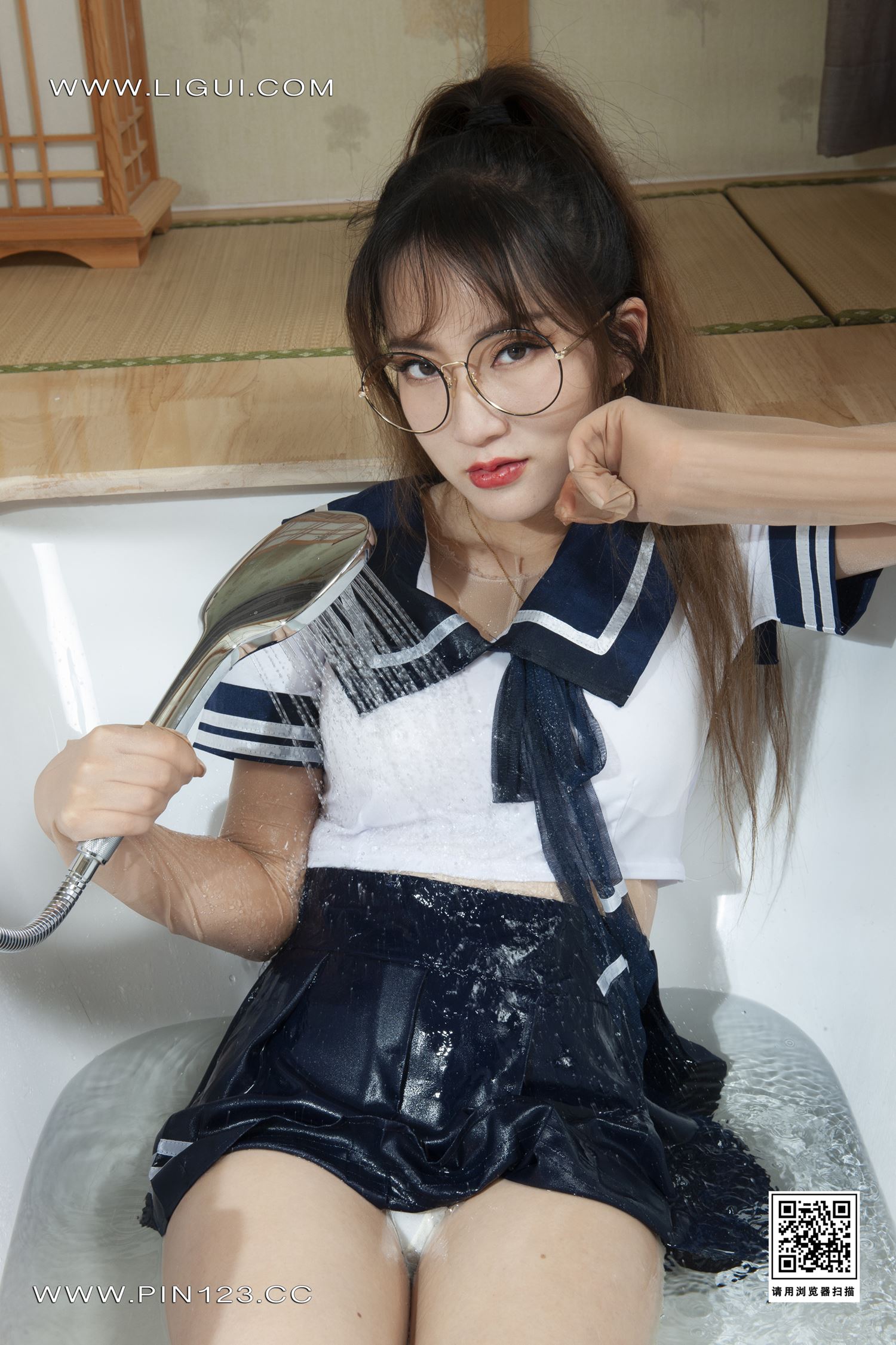 [Ligui丽柜]2022.09.05 香浴丝颜 汐汐第16张