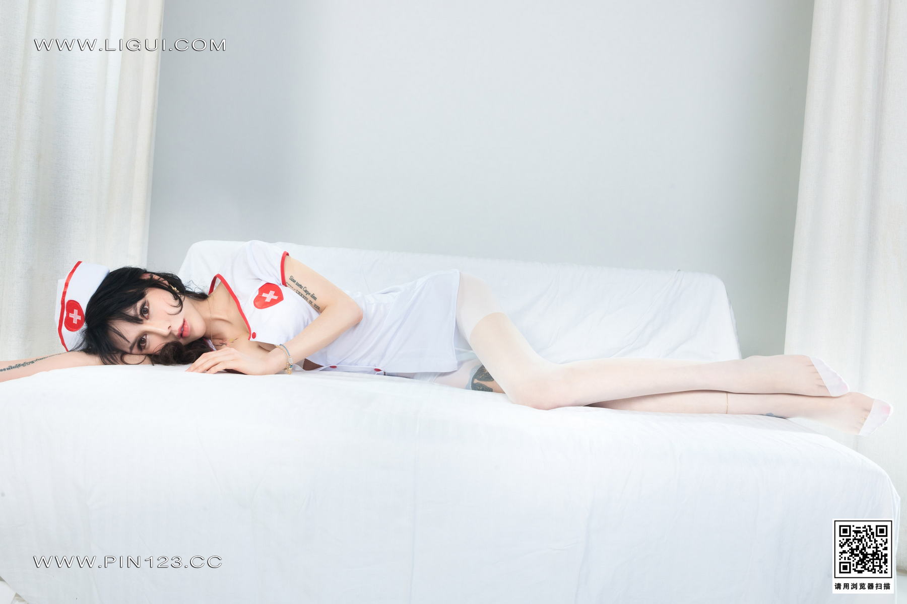 [Ligui丽柜] 2023.04.17《白丝天使》猫猫第6张