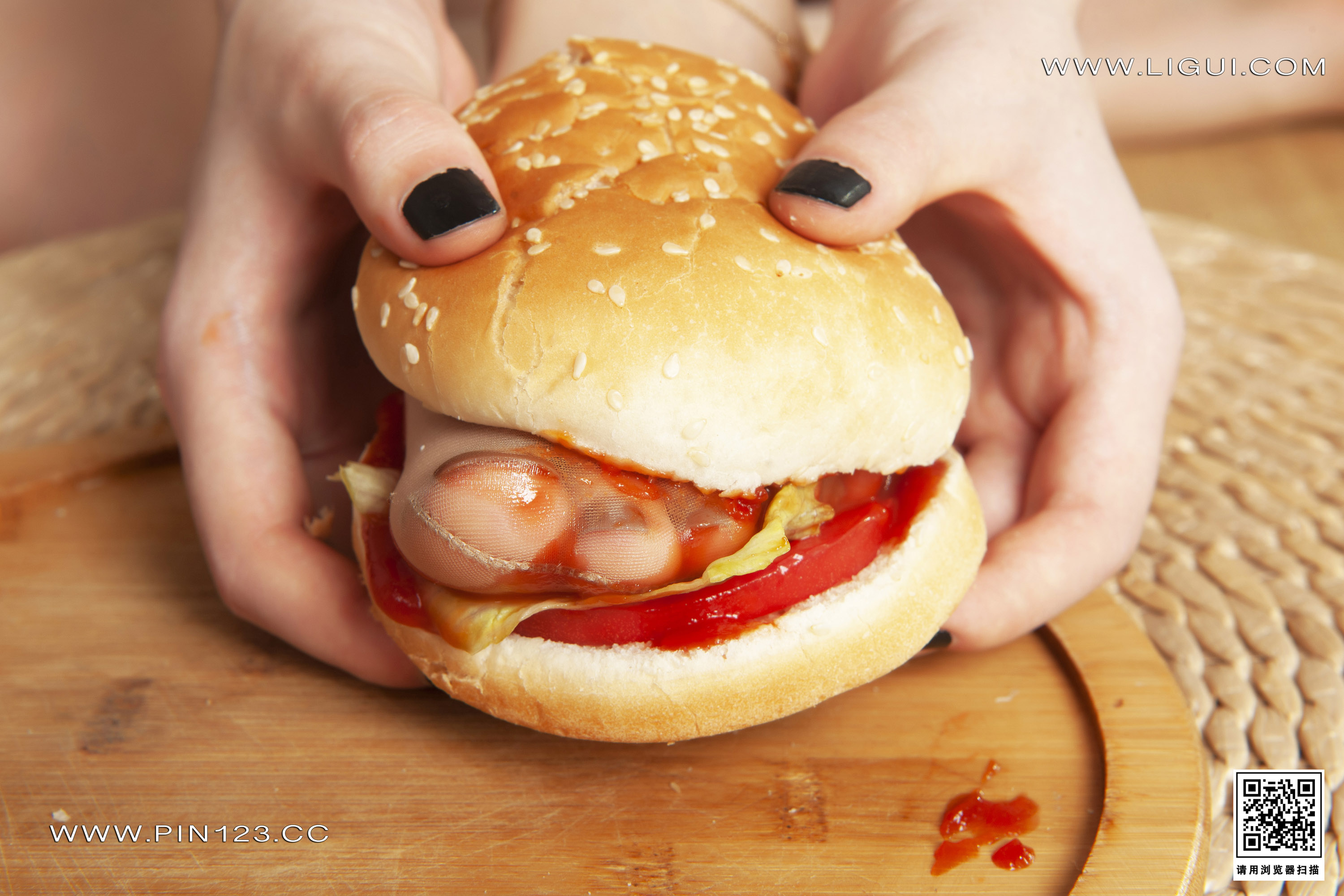 [Ligui丽柜] 2023.04.24《肉丝汉堡》橙子第1张