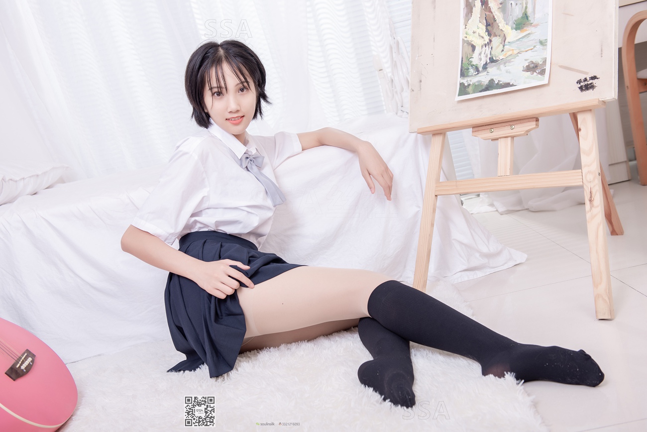 [SSA丝社]超清写真 NO.181 小佩 酒窝少女JK至服肉丝黑袜穿搭示范[135P]第24张