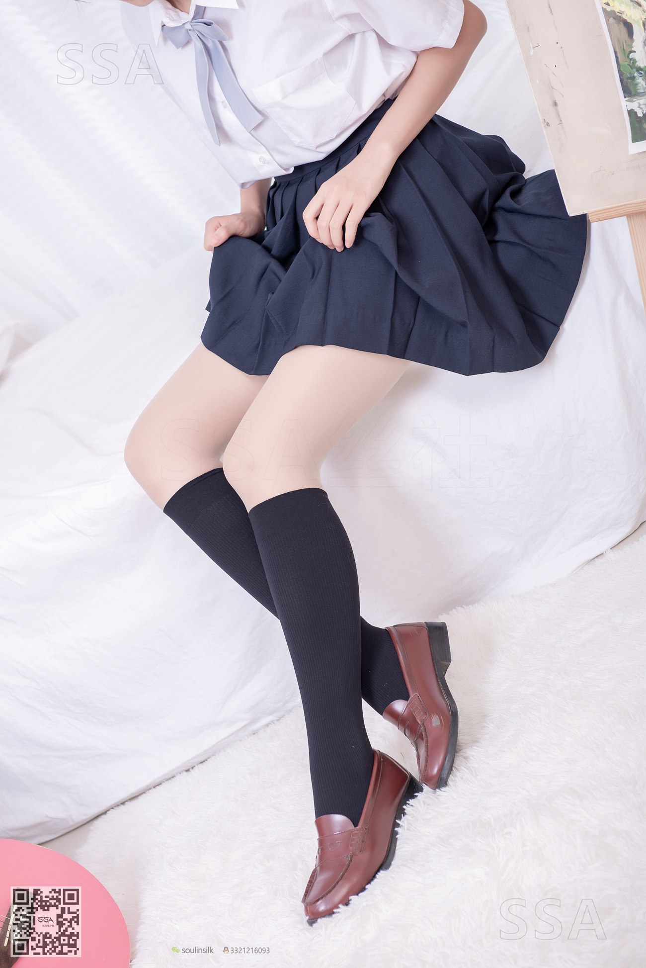 [SSA丝社]超清写真 NO.181 小佩 酒窝少女JK至服肉丝黑袜穿搭示范[135P]第27张