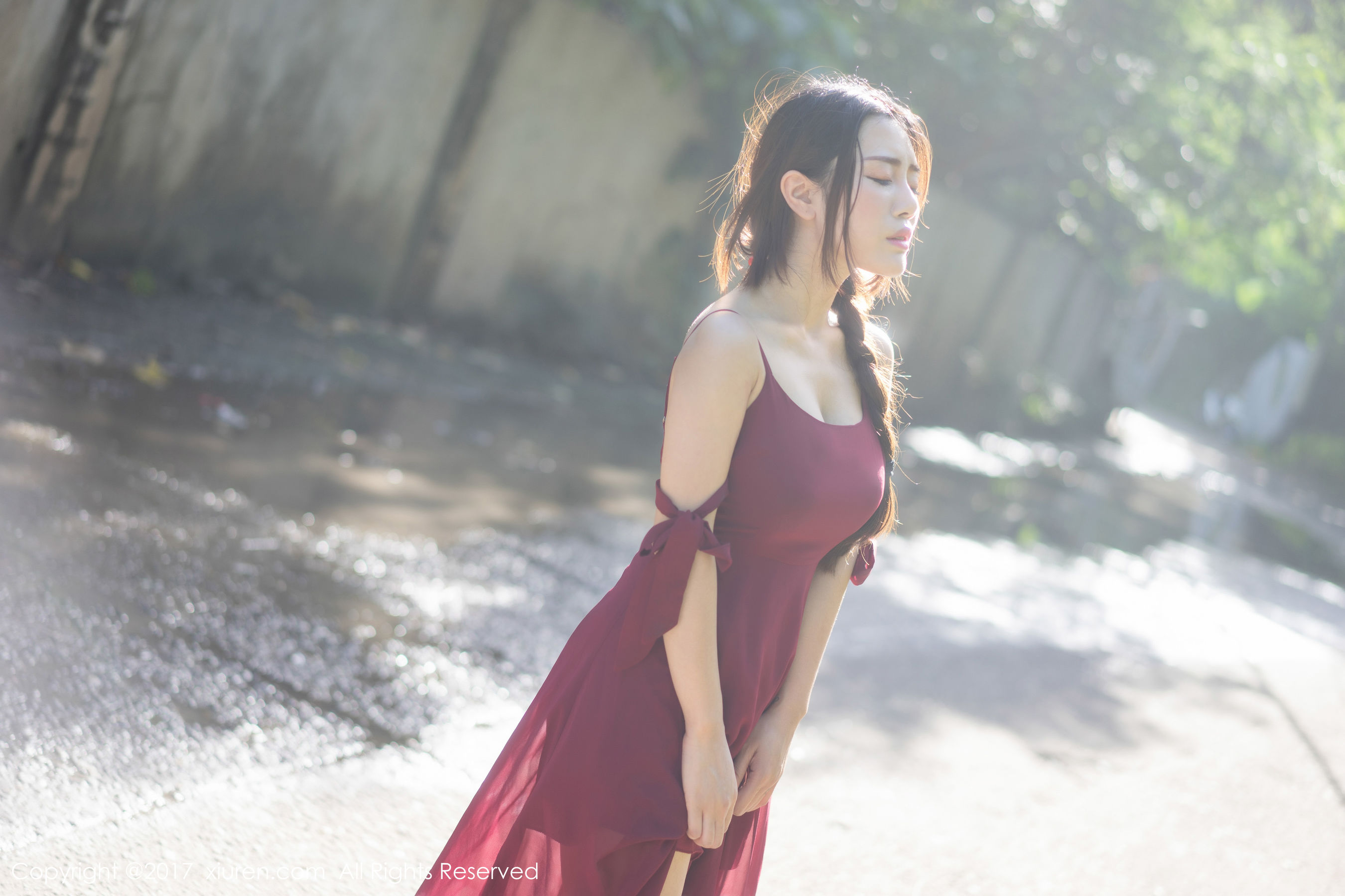  兜豆靓Youlina《室外清新，室内性感特写》 XiuRen 秀人网 NO.814第13张