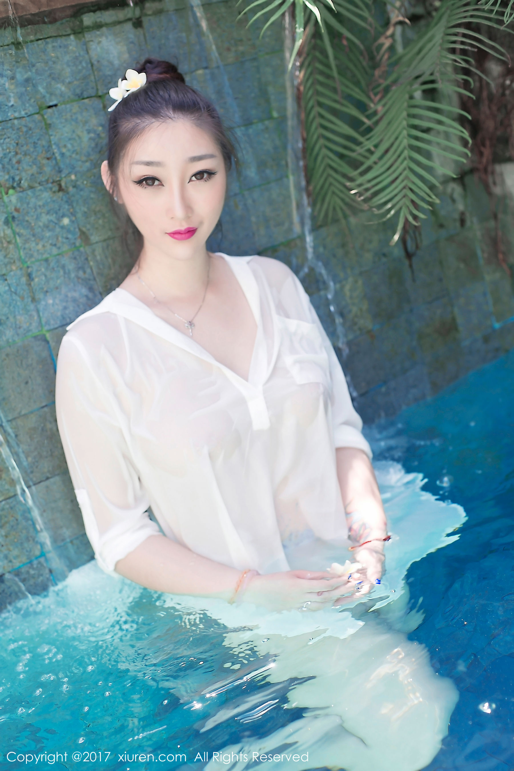  妲己_Toxic《衬衫湿身+泡泡浴》 秀人网XIUREN No.781第5张