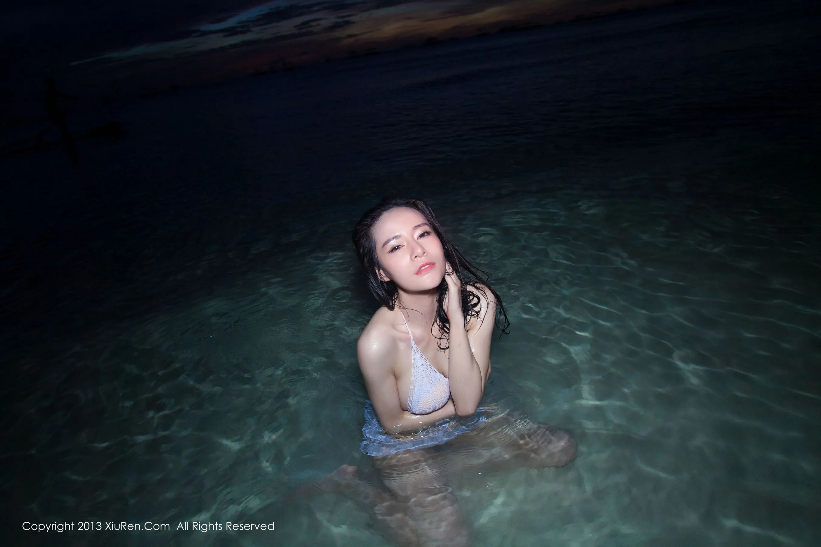 nancy小姿 &海边唯美比基尼系列 秀人网 No.069第23张