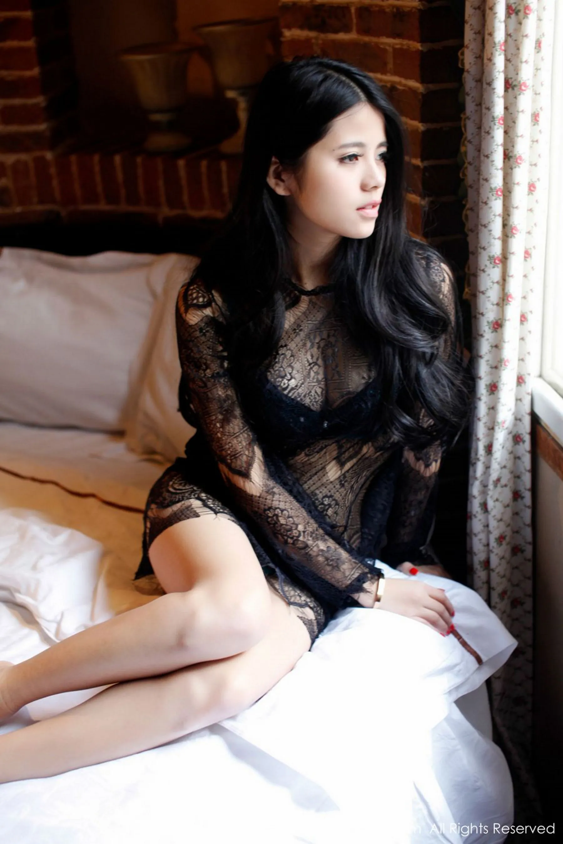 欧阳妮娜娜《透视蕾丝系列》 秀人网 No.265第17张