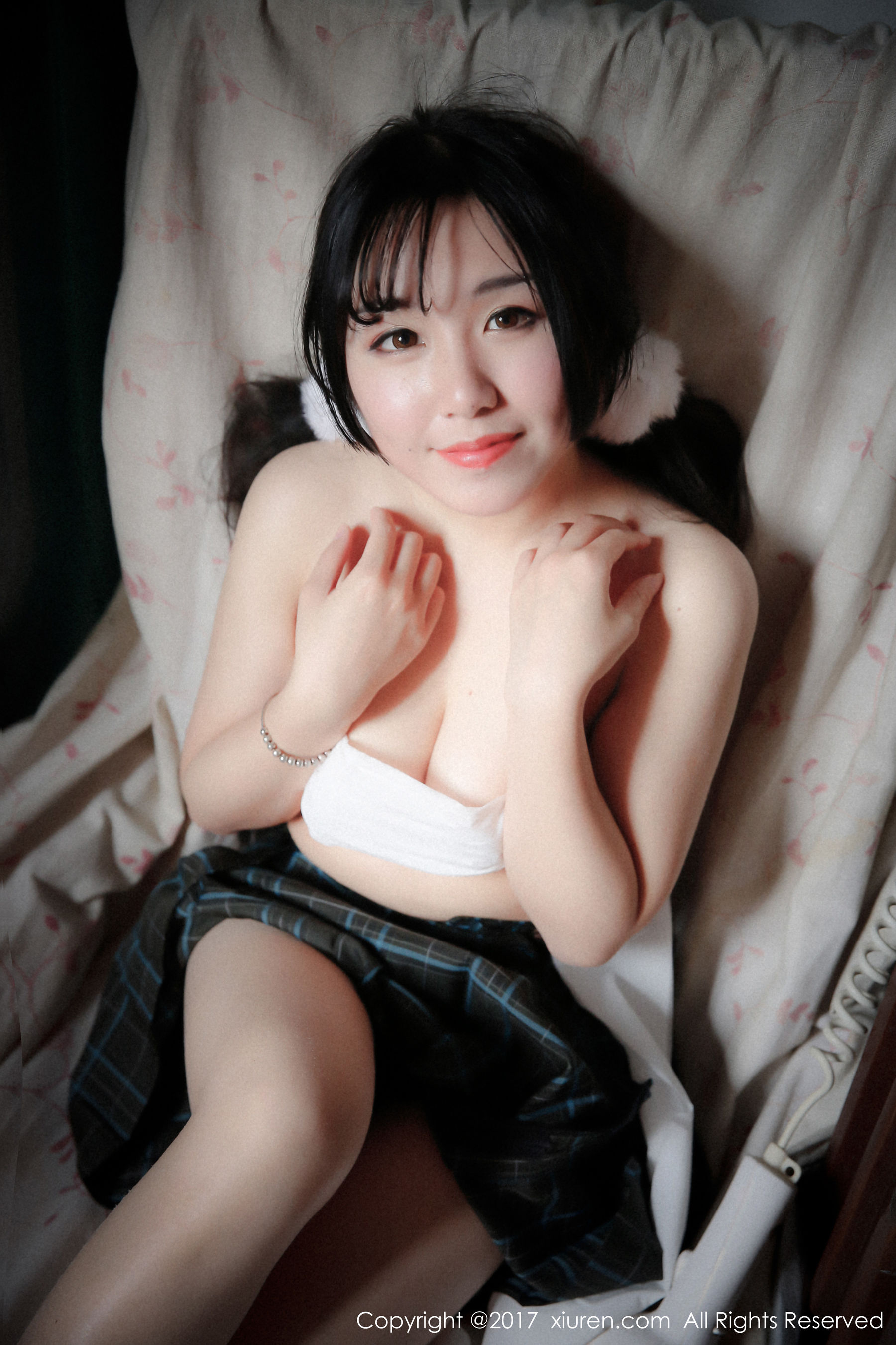  v菜《戴草帽的青涩私房少女》 秀人网XIUREN No.742第6张