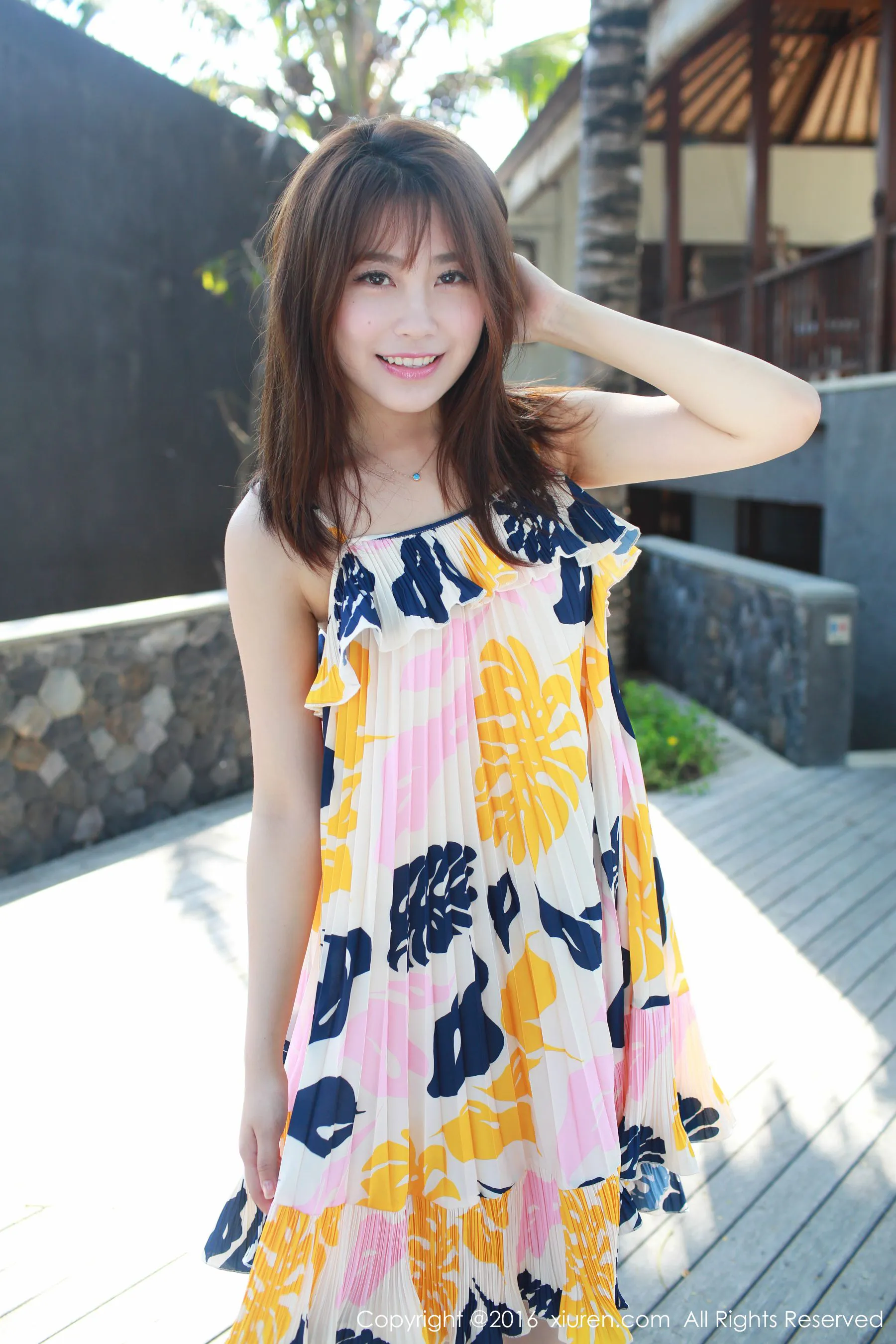 许诺Sabrina《巴厘岛旅拍》小清新系列 秀人网 No.542第8张