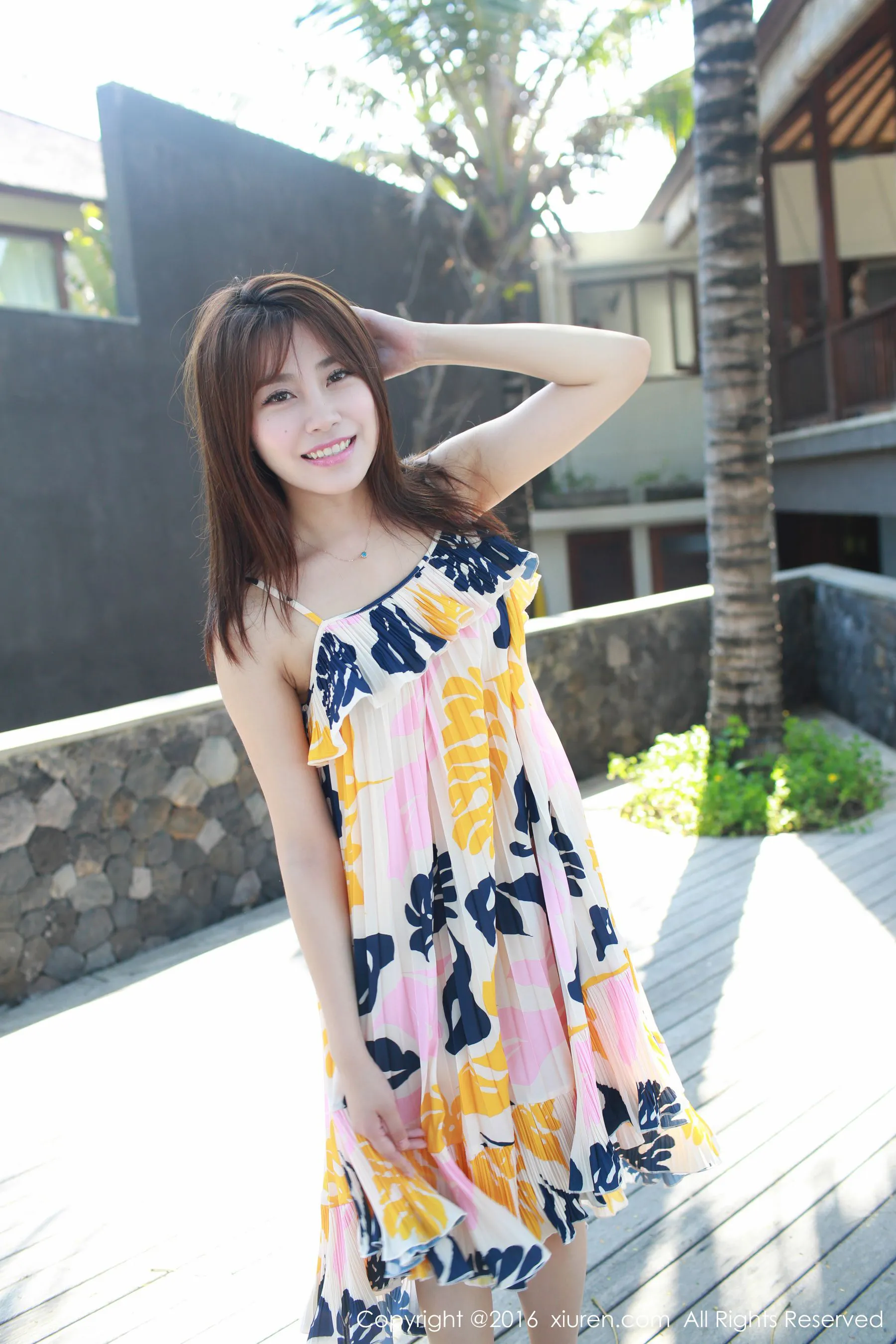 许诺Sabrina《巴厘岛旅拍》小清新系列 秀人网 No.542第7张