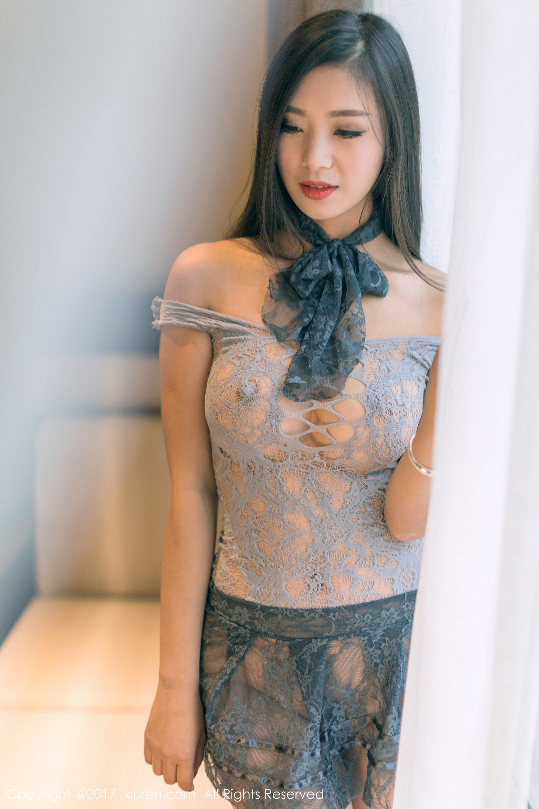 宋-KiKi《男式衬衣+真空纱网》 秀人 NO.856第7张