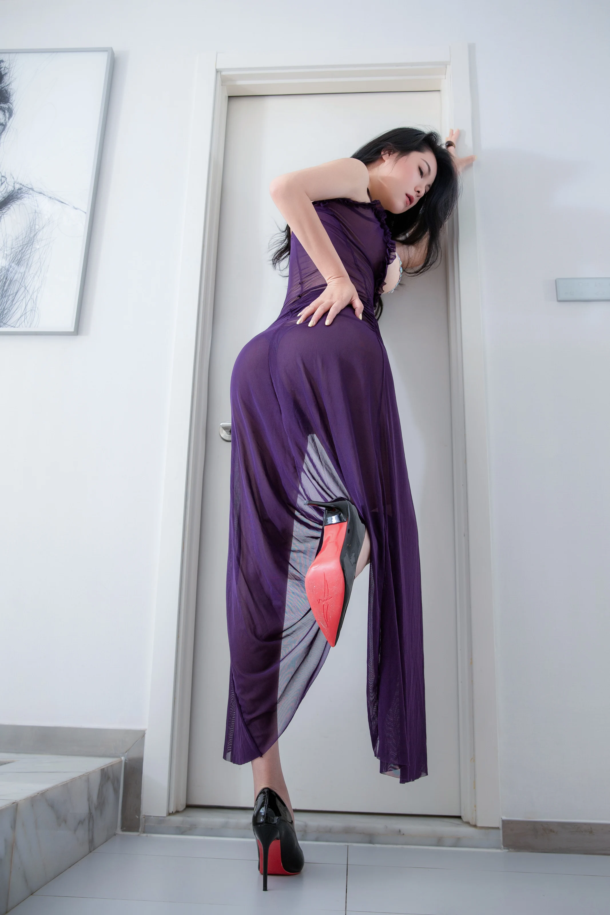  刘瑾希cici – 紫色长裙 [87P]第2张