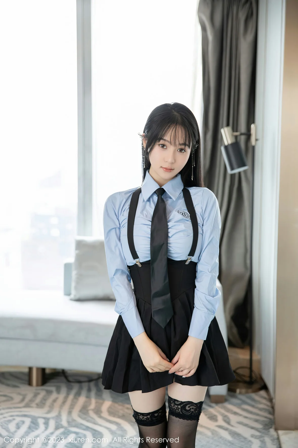  XiuRen 秀人 No.7140 柚琪Rich 性感学妹装扮 [77P]