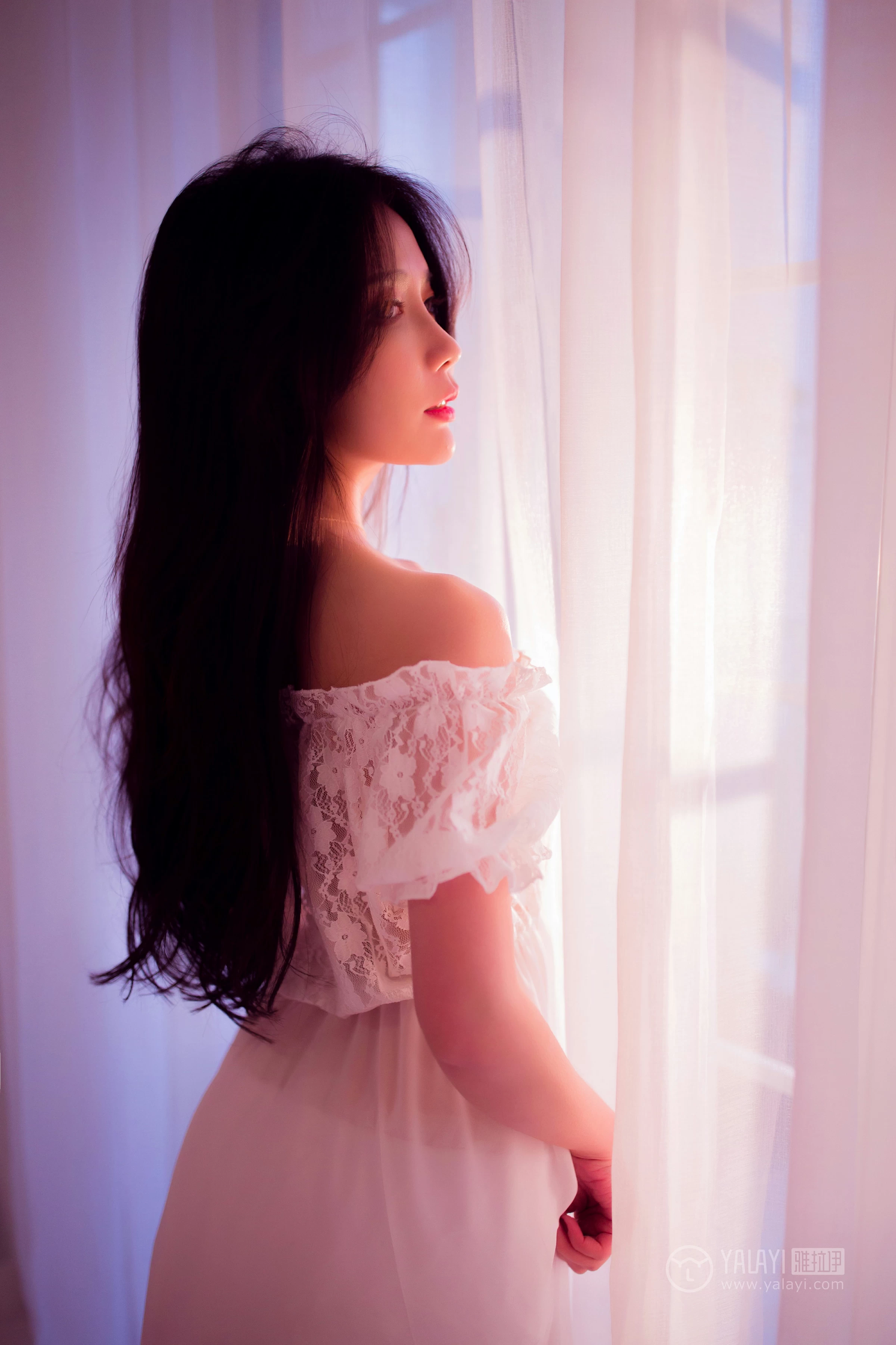 [YALAYI雅拉伊]No.182 温柔香 雪梨姬 白色透视情趣内衣裙性感私房写真集第13张