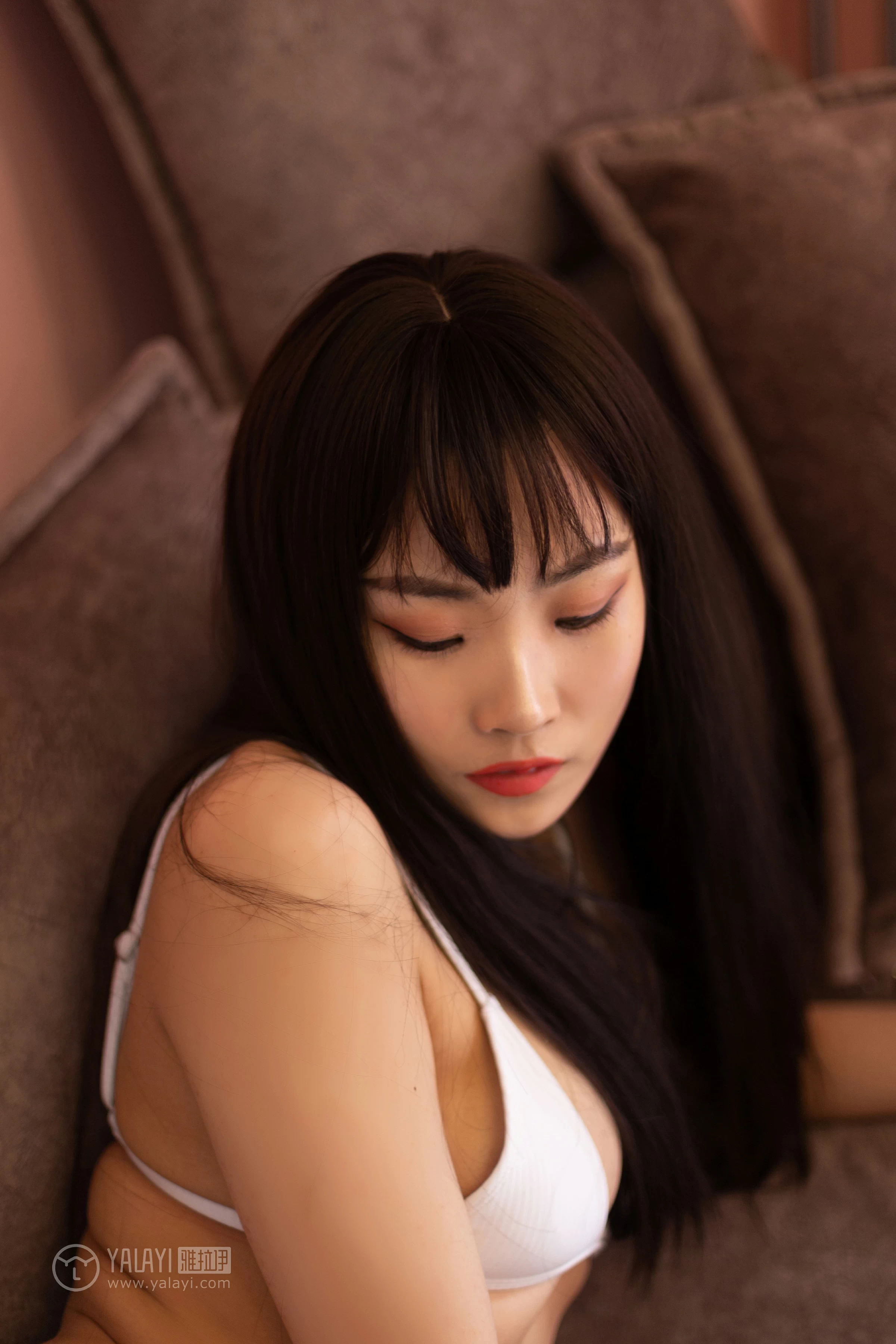 [YALAYI雅拉伊]No.285 勾股定律 沫沫 白色紧身内衣性感私房写真集第9张
