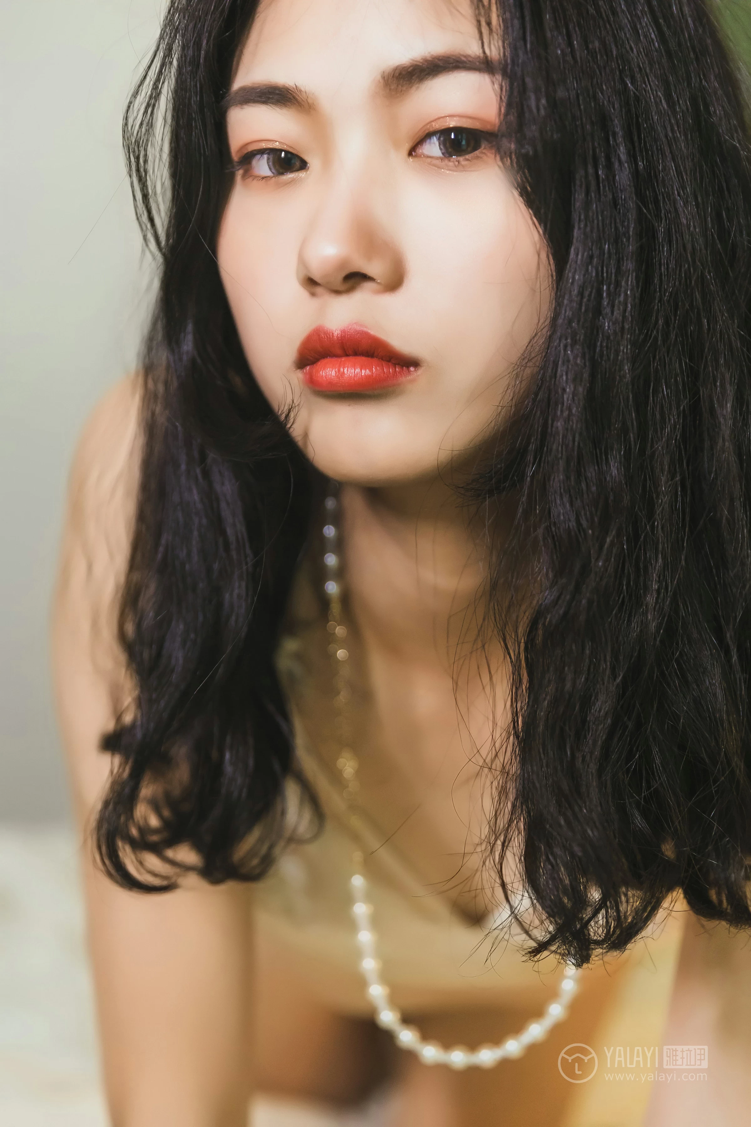 [YALAYI雅拉伊]No.306 我为卿狂 和风 白色蕾丝镂空内衣性感私房写真集第7张