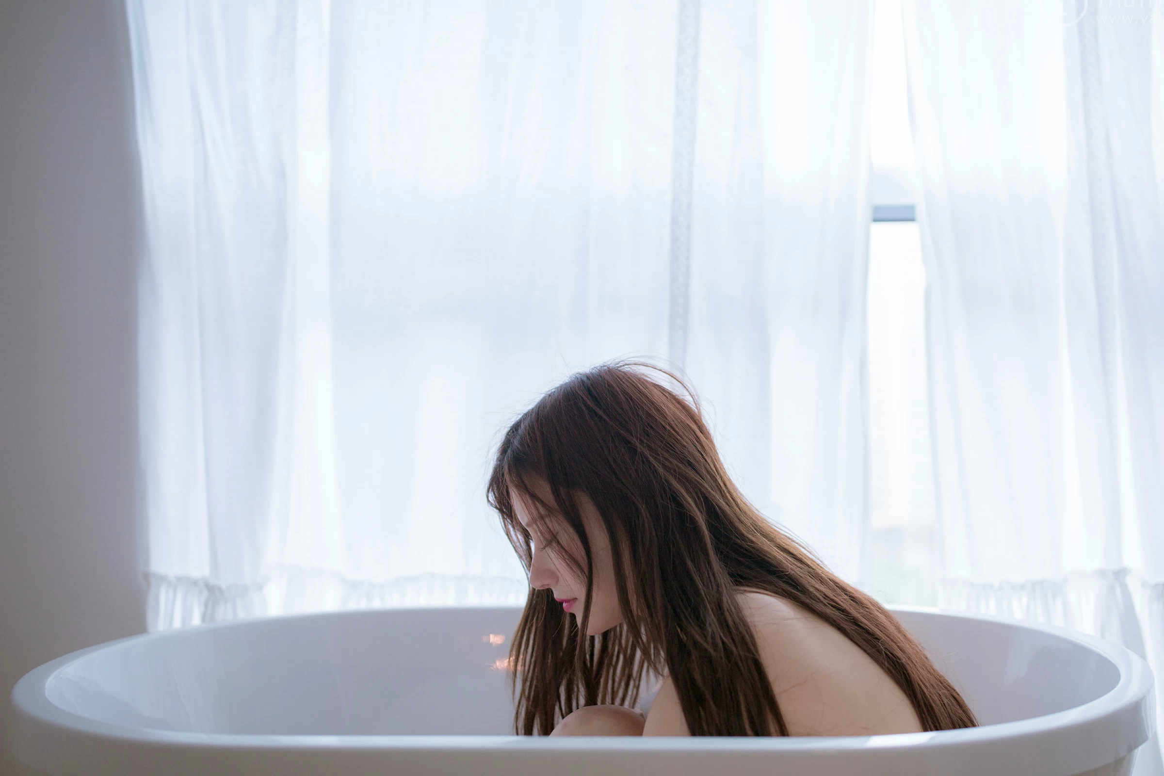 [YALAYI雅拉伊]No.353 软玉温香 香草 白色透视睡衣加情趣内衣性感私房写真集第15张