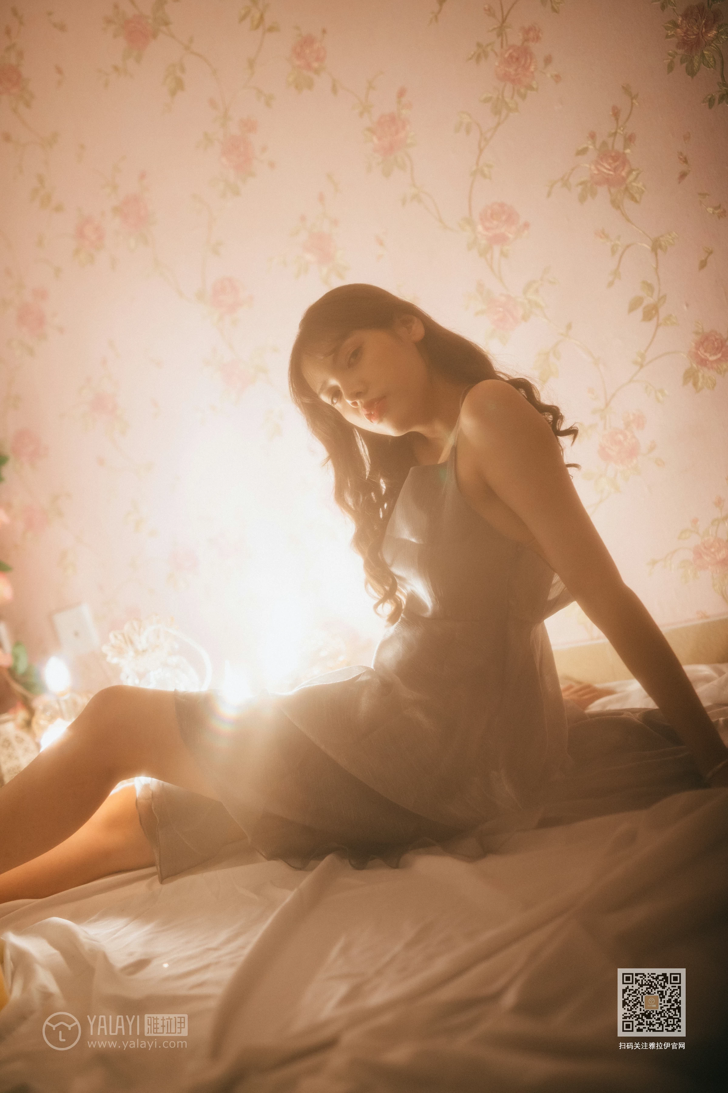 [YALAYI雅拉伊]No.391 撩拨 静儿 白色透视蕾丝内衣加安全短裤性感私房写真集第15张