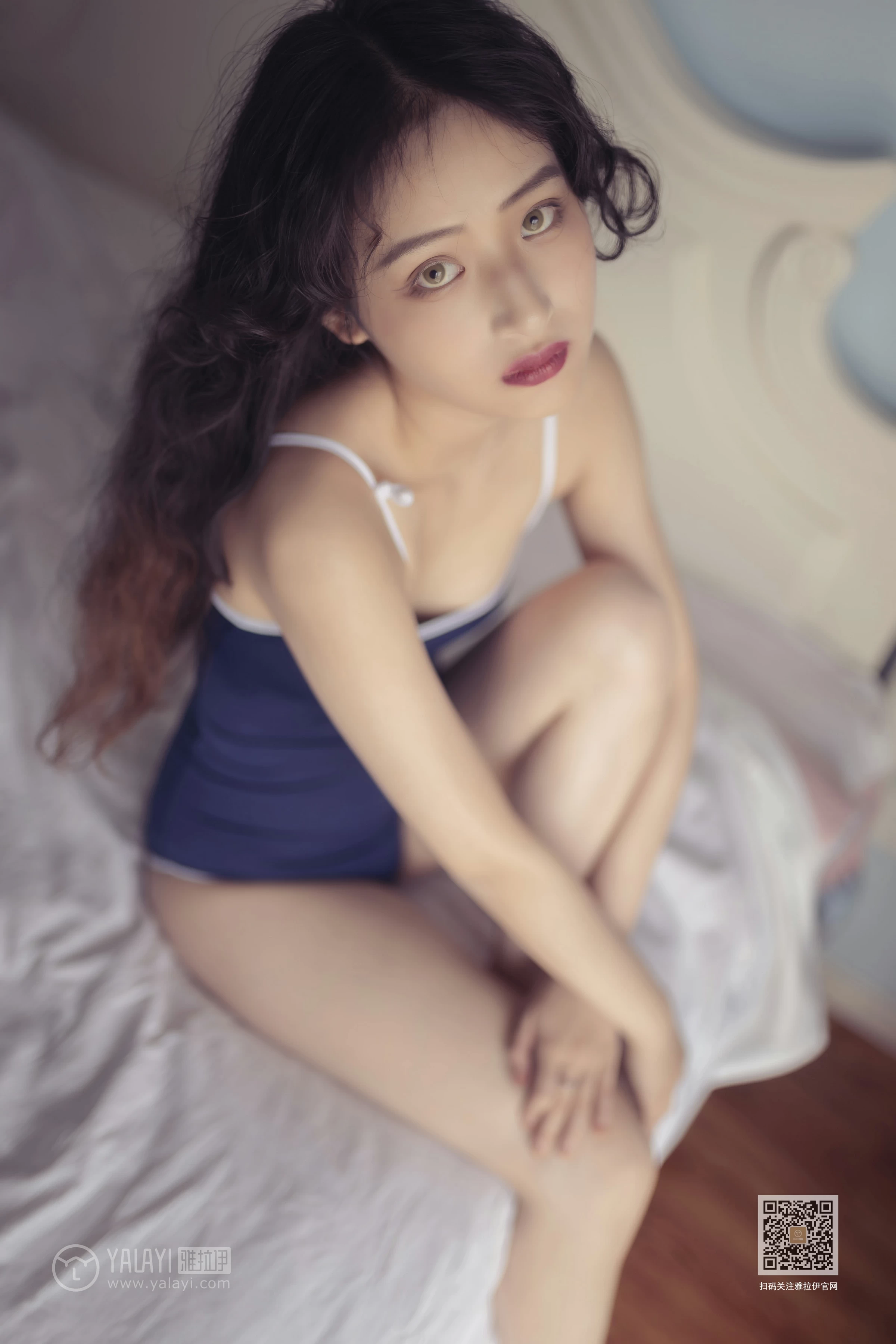 [YALAYI雅拉伊]No.399 似海酷雪如水 西子 蓝色连体运动内衣性感私房写真集第7张