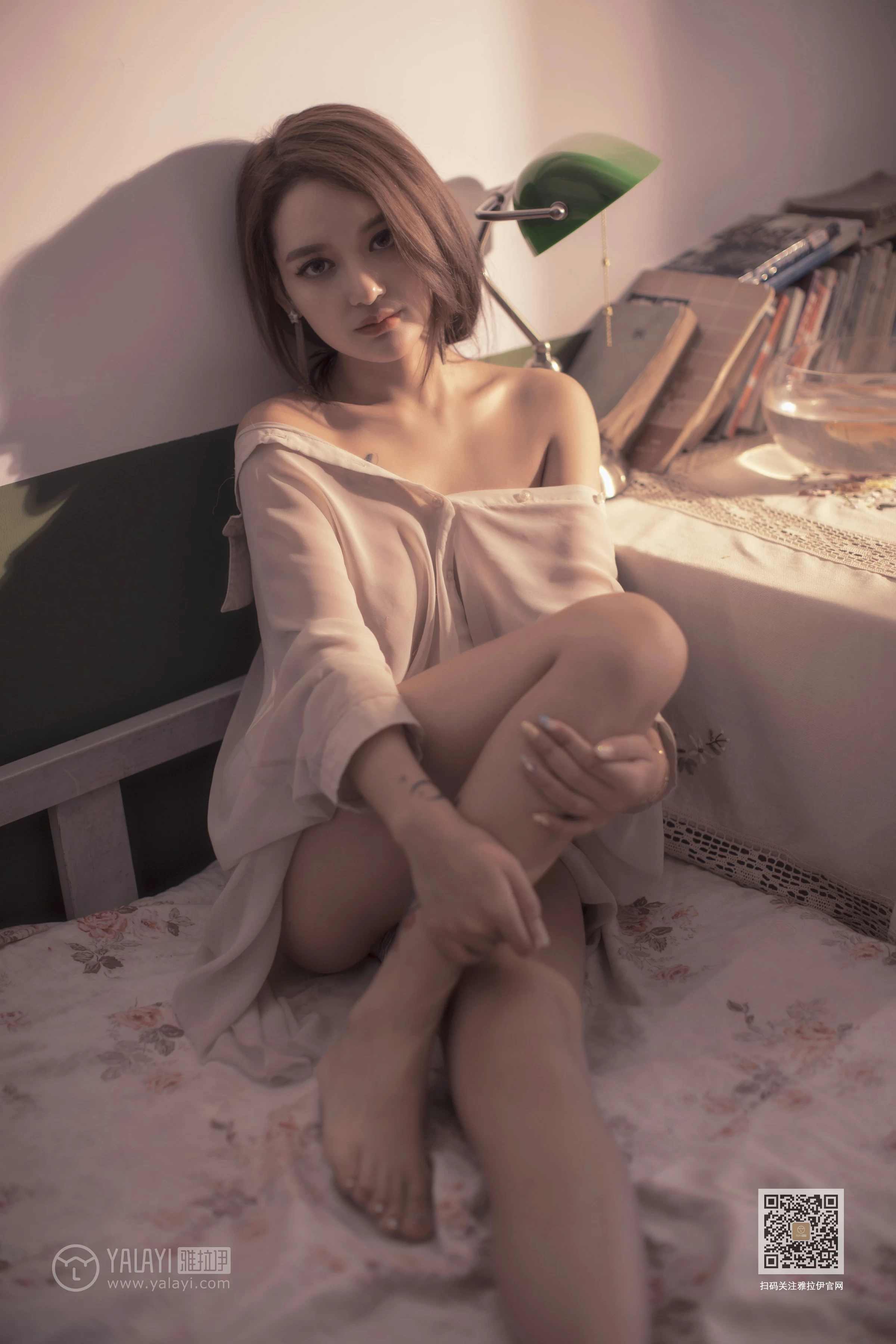 [YALAYI雅拉伊]Vol.430 意乱情迷 慧儿 白色透视衬衫居家性感私房写真集第16张