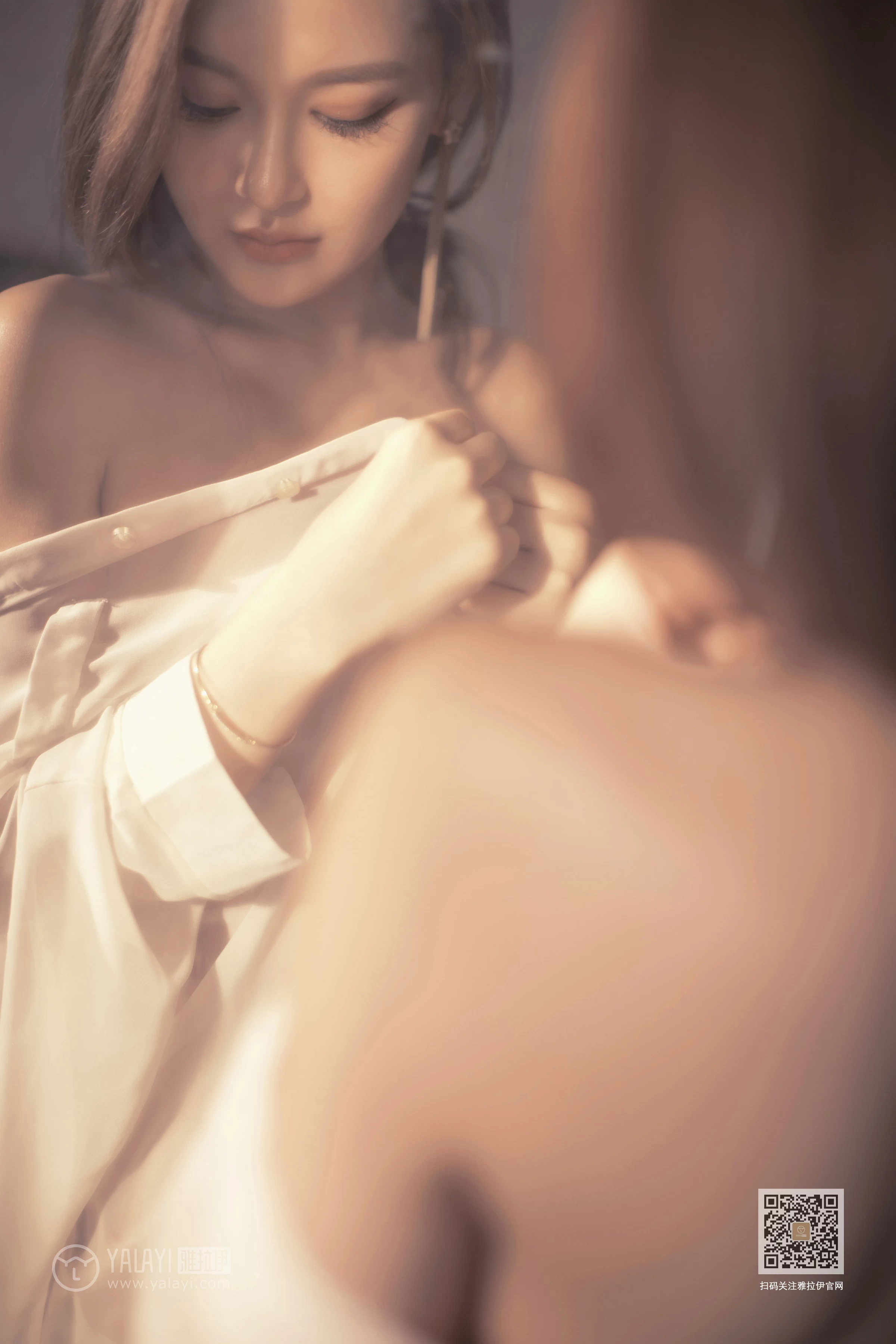 [YALAYI雅拉伊]Vol.430 意乱情迷 慧儿 白色透视衬衫居家性感私房写真集第17张