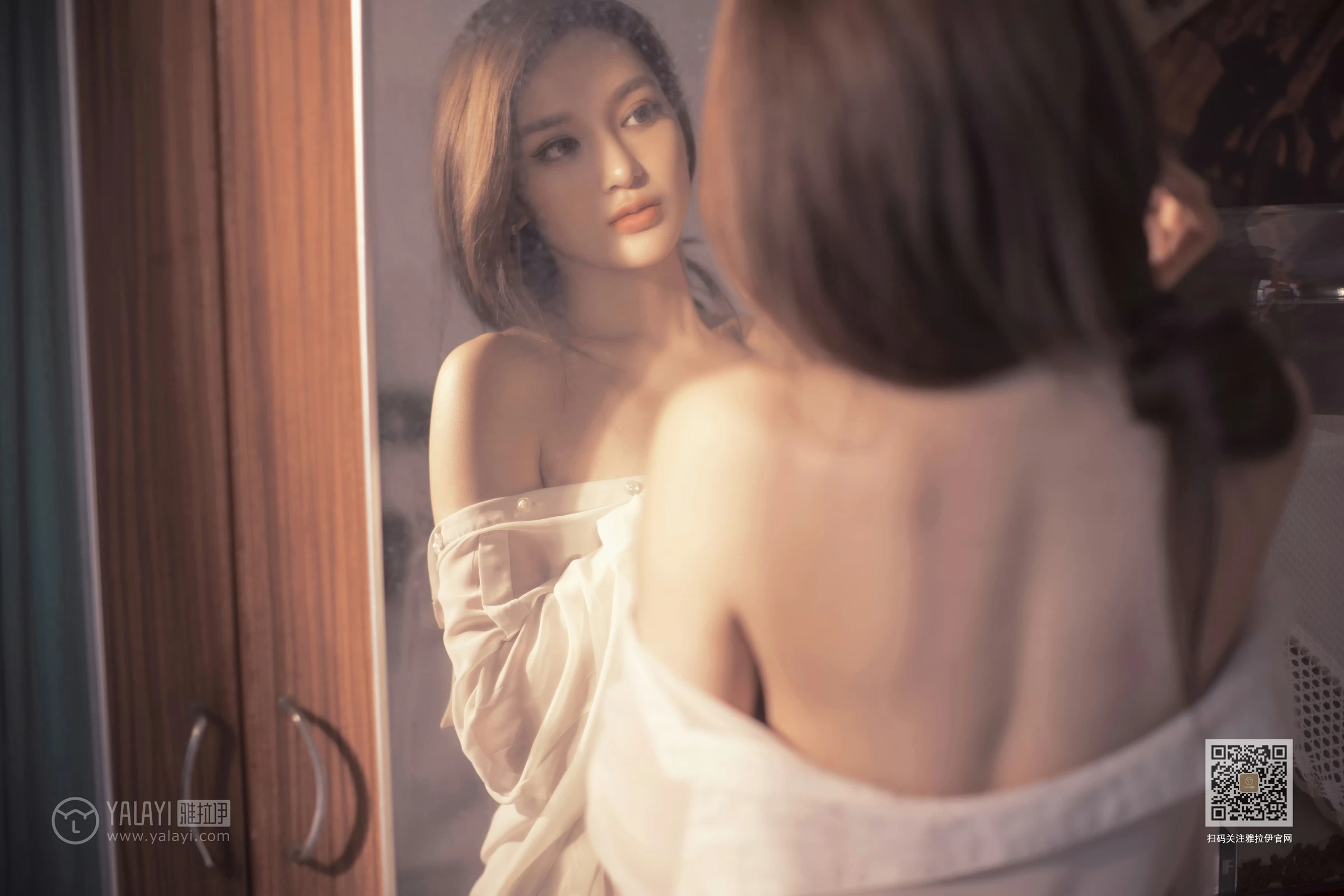 [YALAYI雅拉伊]Vol.430 意乱情迷 慧儿 白色透视衬衫居家性感私房写真集第17张