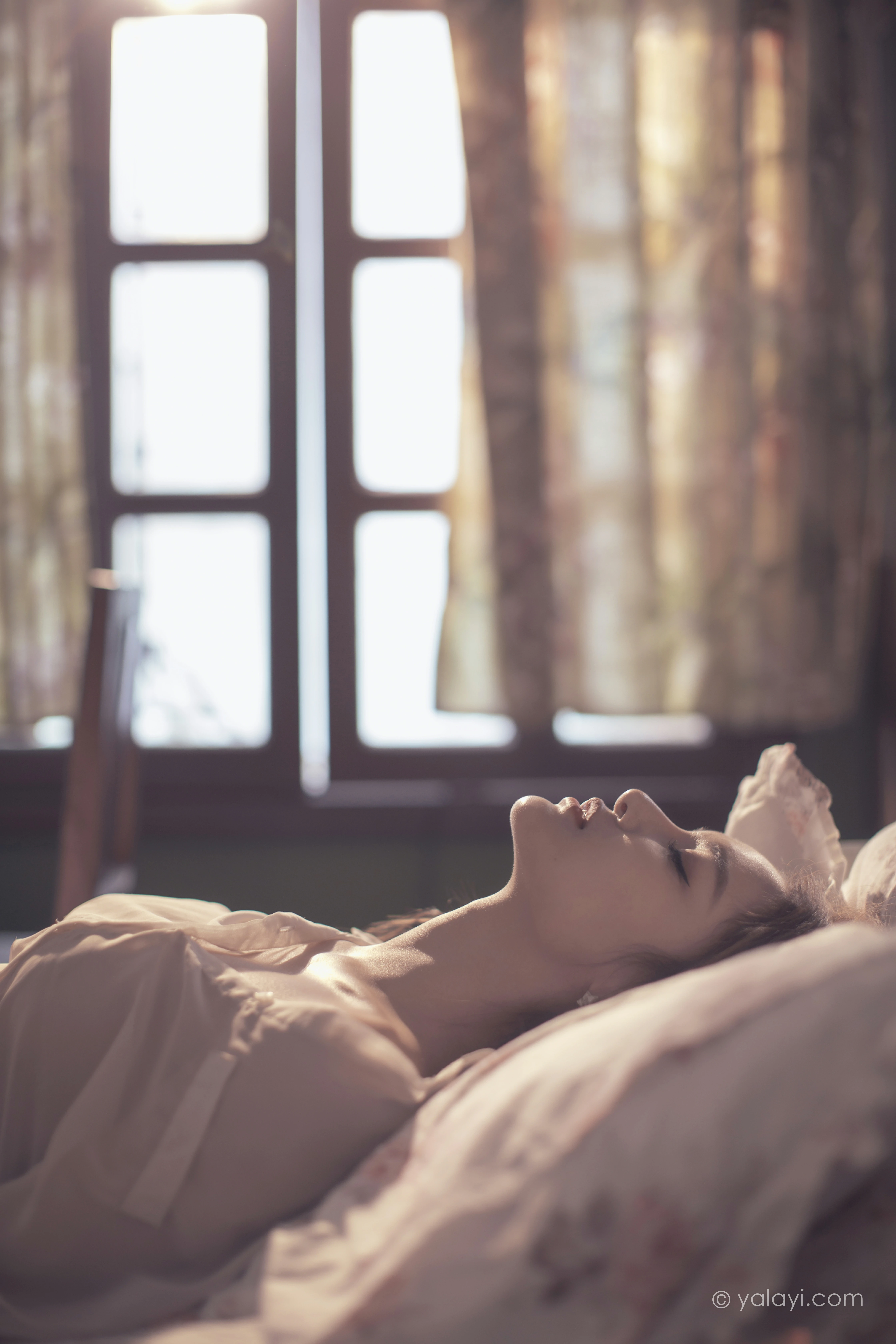 [YALAYI雅拉伊]NO.803 若有思 梓杨 白色透视衬衫居家性感私房写真集第3张